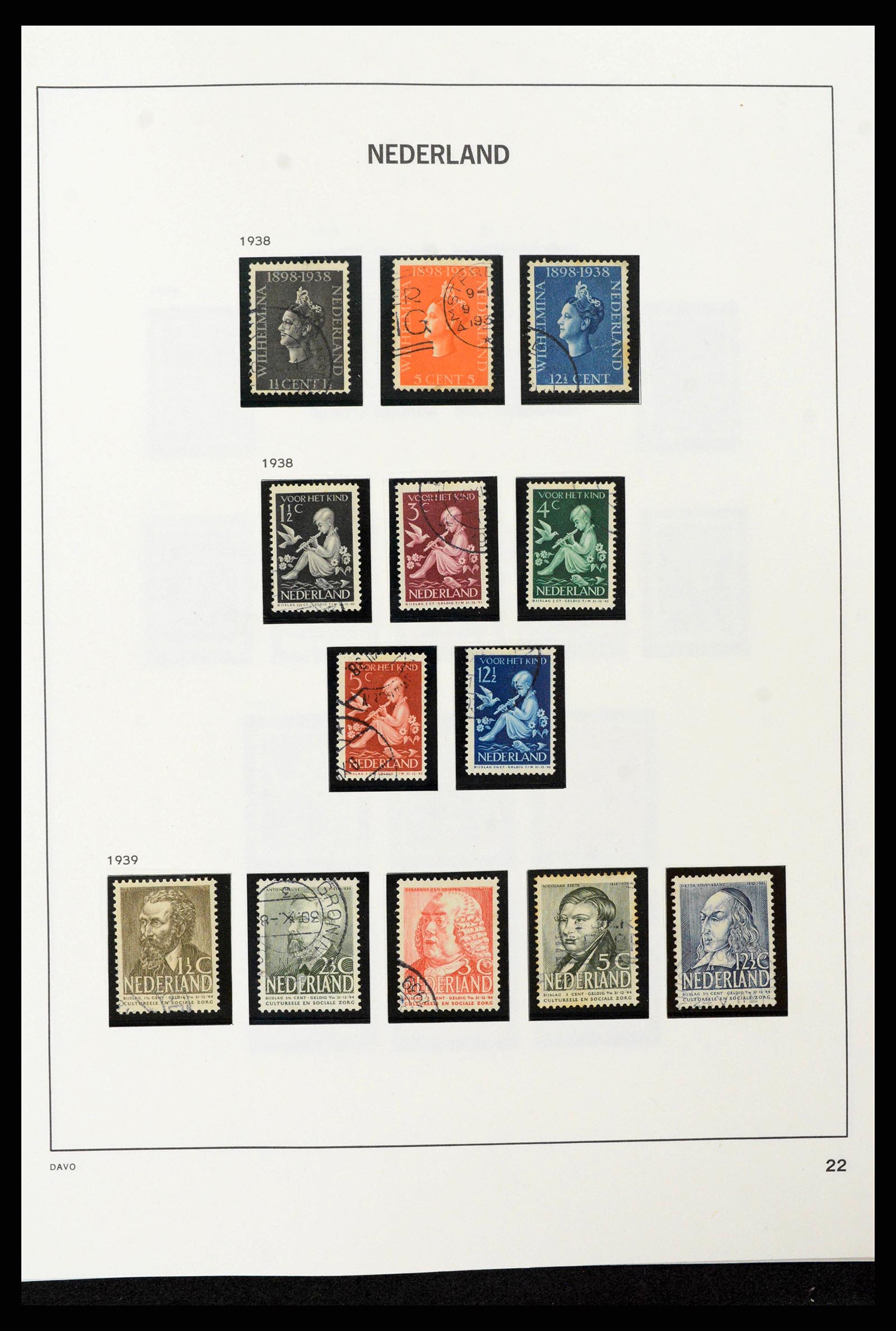 38793 0050 - Postzegelverzameling 38793 Nederland 1852-1972.
