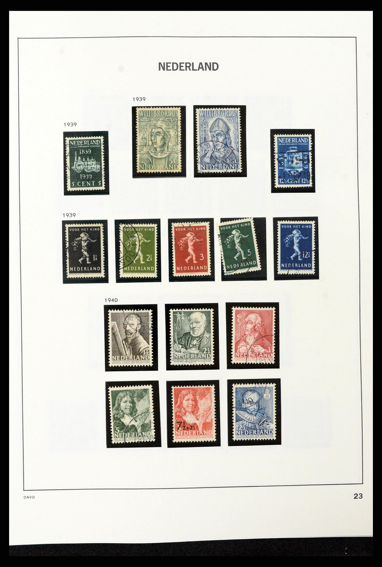 38793 0051 - Postzegelverzameling 38793 Nederland 1852-1972.