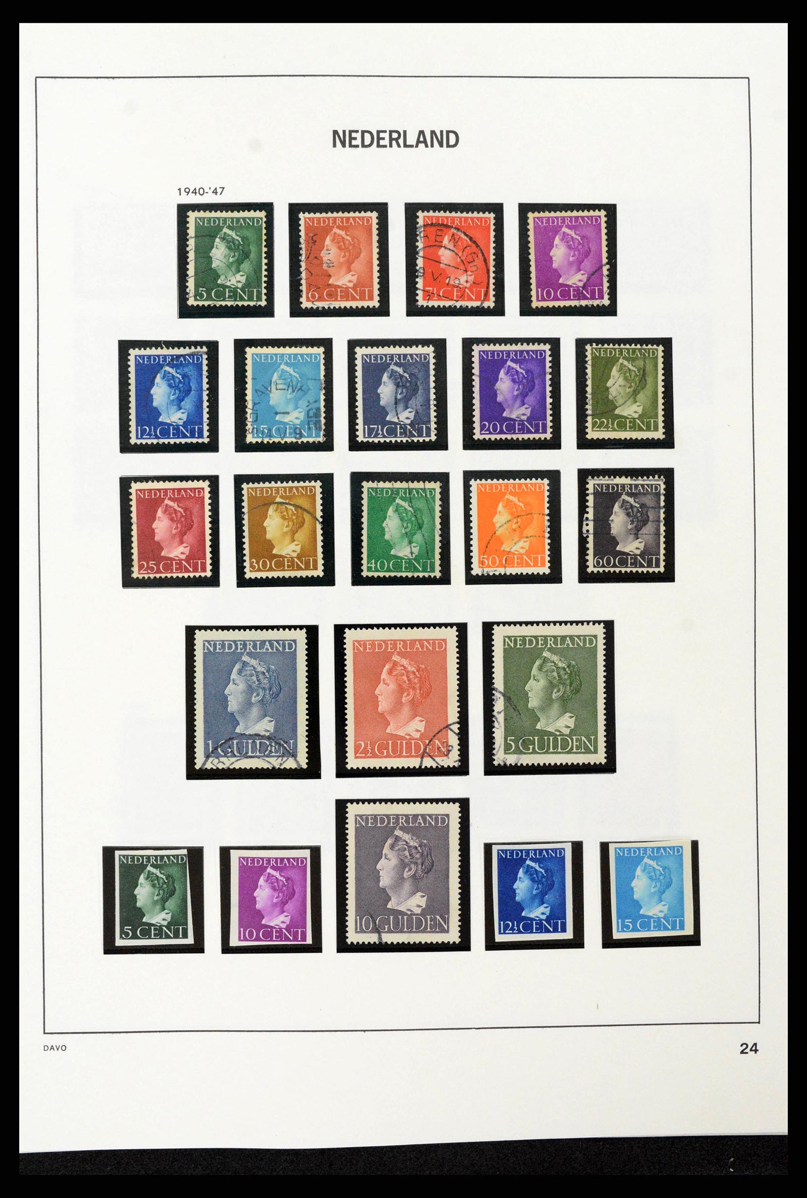 38793 0052 - Postzegelverzameling 38793 Nederland 1852-1972.