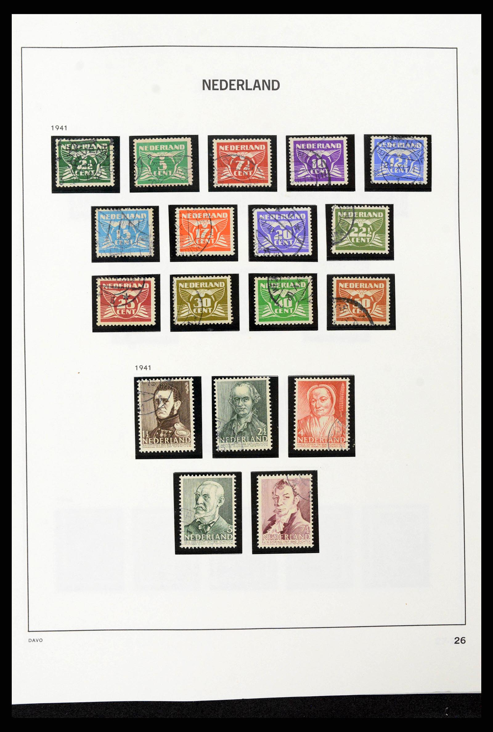 38793 0054 - Postzegelverzameling 38793 Nederland 1852-1972.