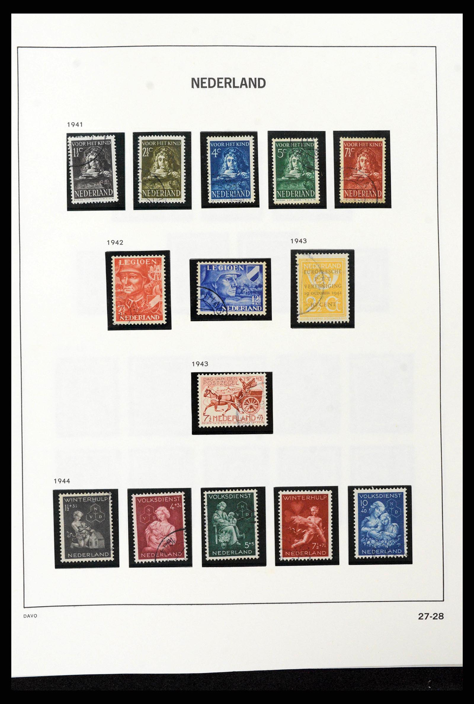 38793 0055 - Postzegelverzameling 38793 Nederland 1852-1972.
