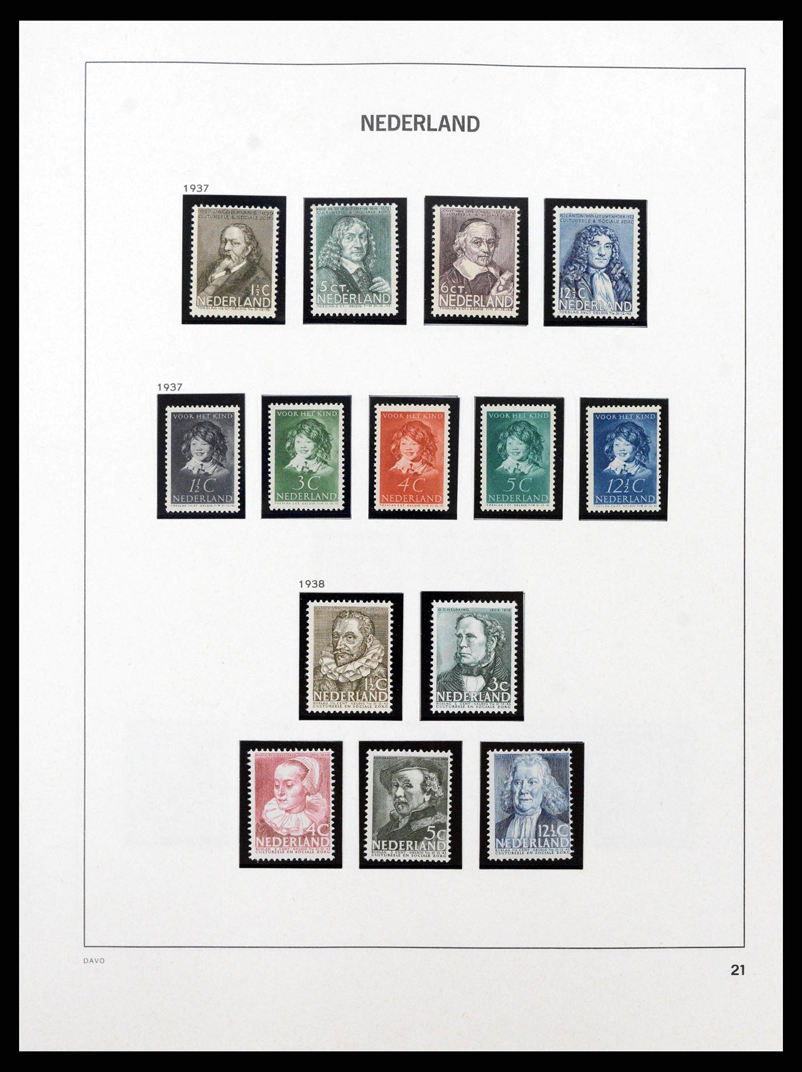 38794 0003 - Postzegelverzameling 38794 Nederland 1936-1994.