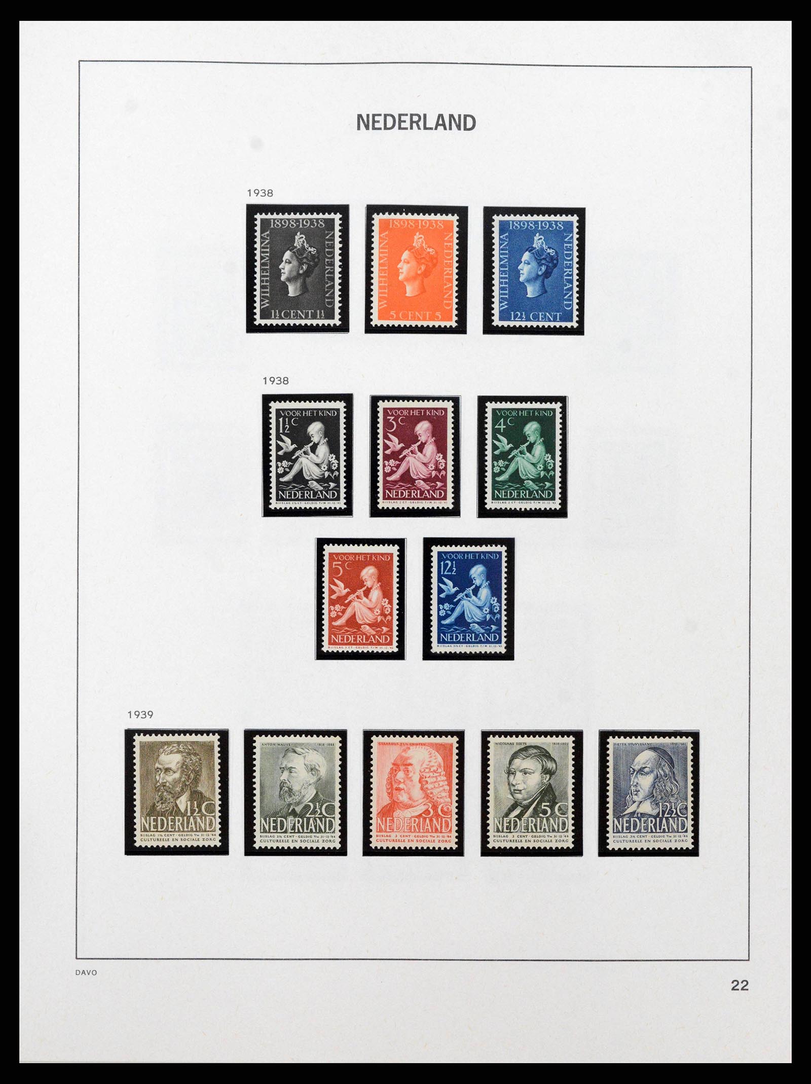 38794 0004 - Postzegelverzameling 38794 Nederland 1936-1994.