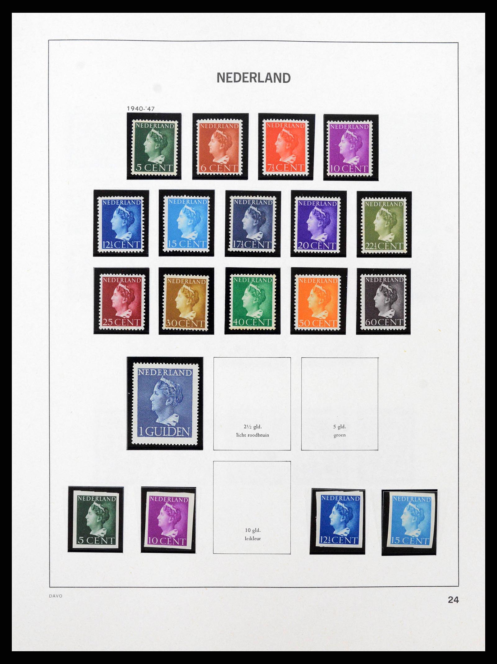 38794 0006 - Postzegelverzameling 38794 Nederland 1936-1994.