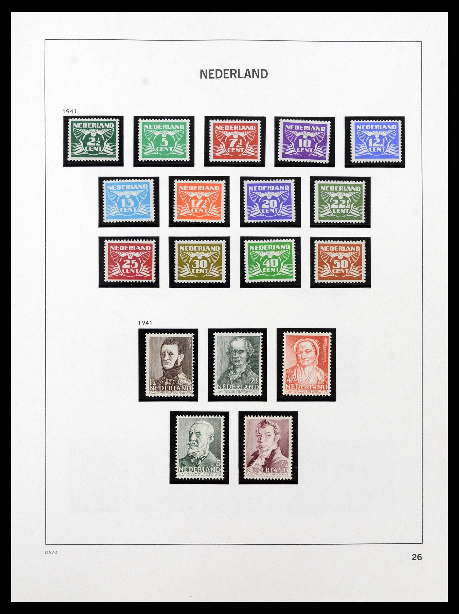 38794 0008 - Postzegelverzameling 38794 Nederland 1936-1994.