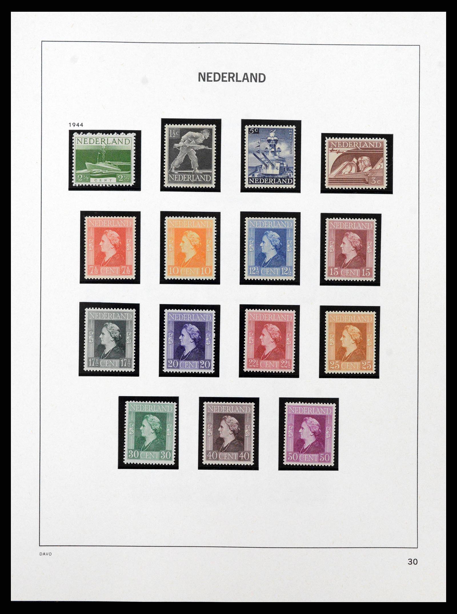 38794 0011 - Postzegelverzameling 38794 Nederland 1936-1994.