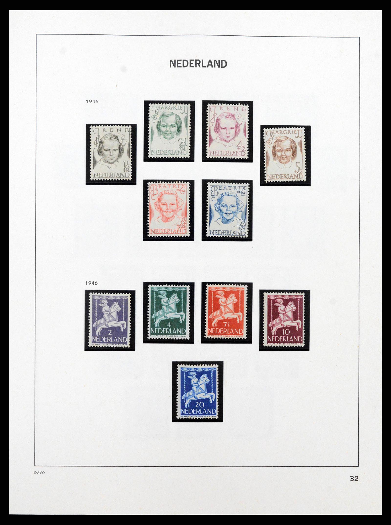 38794 0013 - Postzegelverzameling 38794 Nederland 1936-1994.
