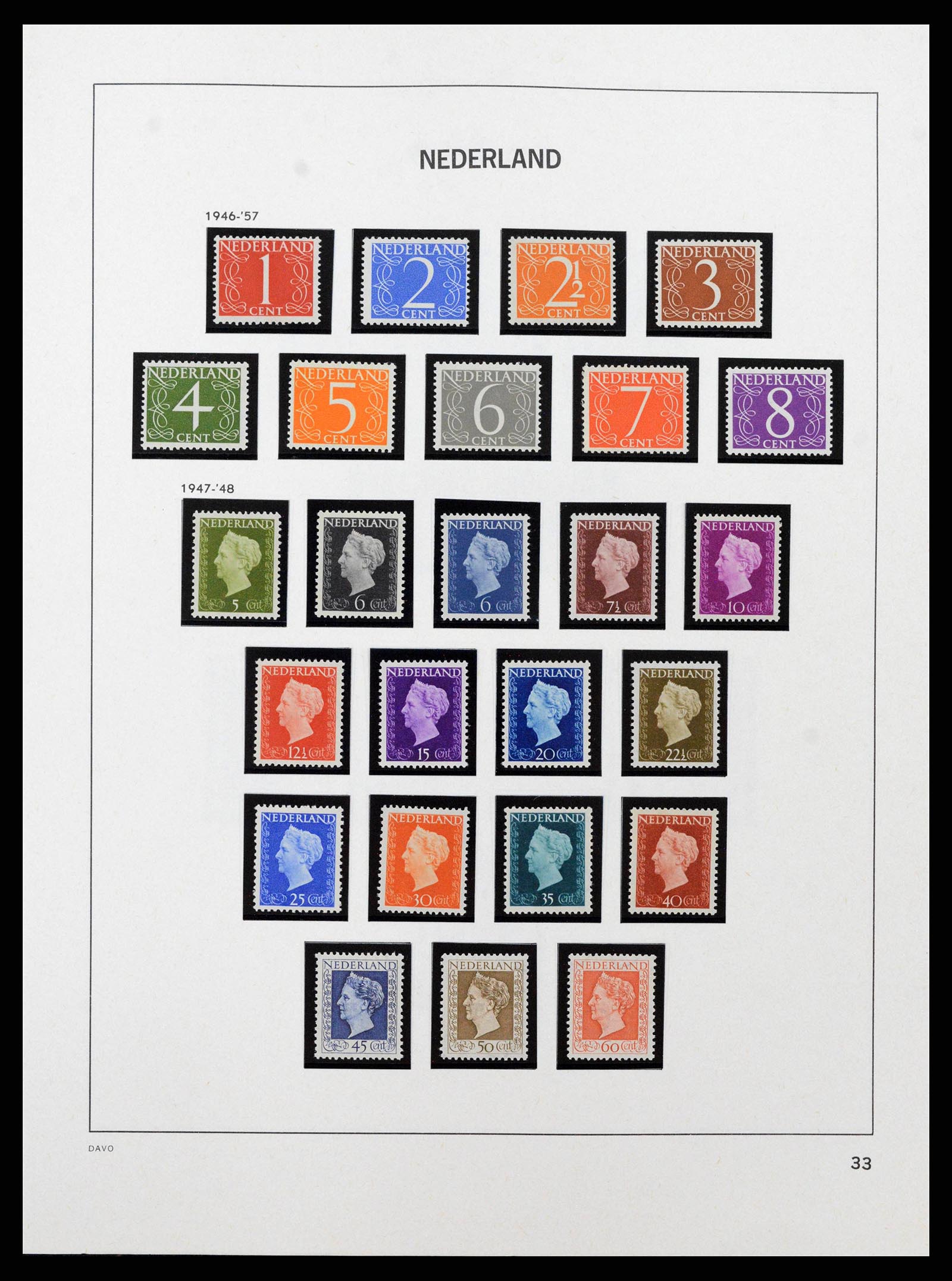 38794 0014 - Postzegelverzameling 38794 Nederland 1936-1994.