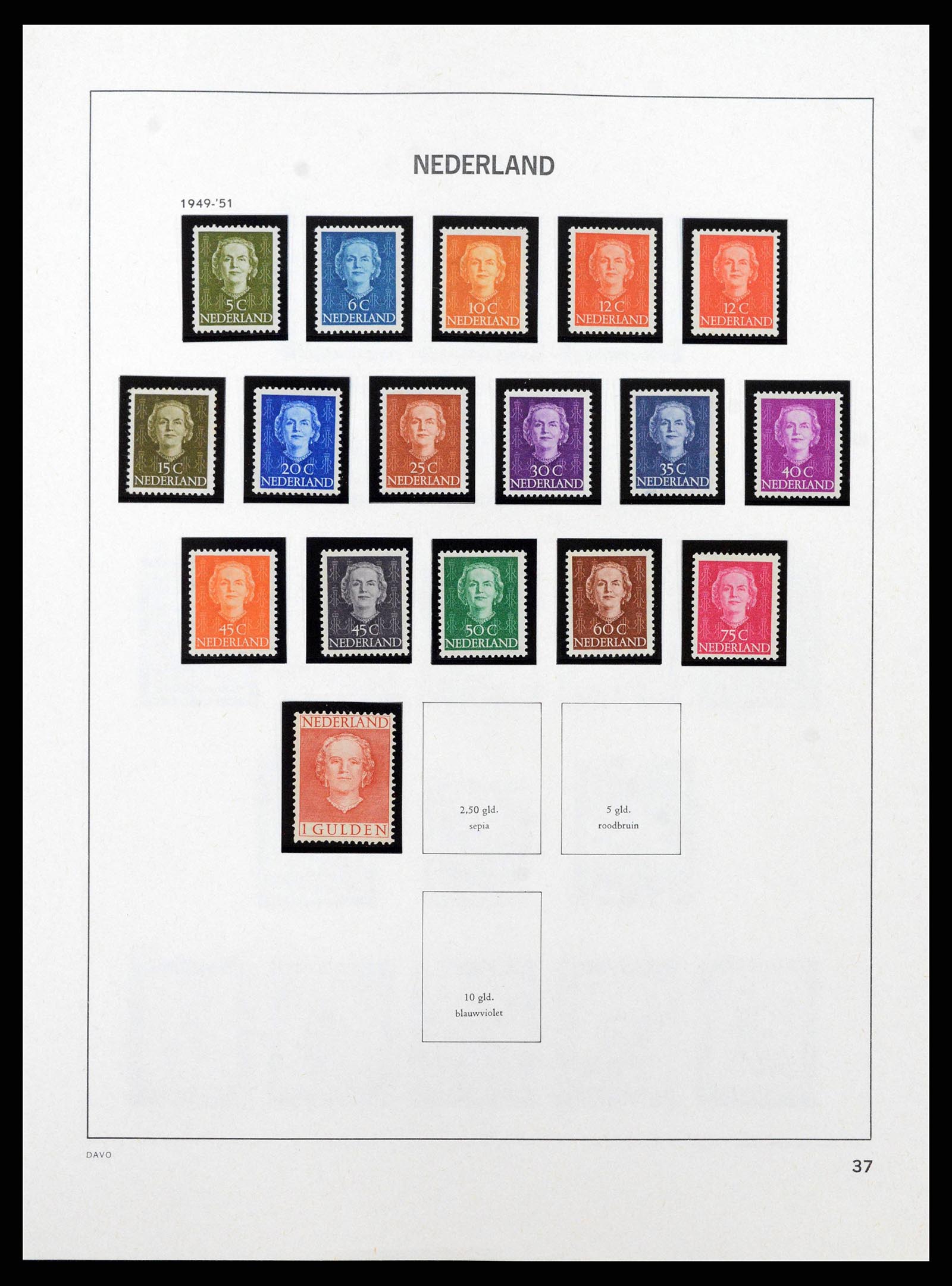 38794 0018 - Postzegelverzameling 38794 Nederland 1936-1994.