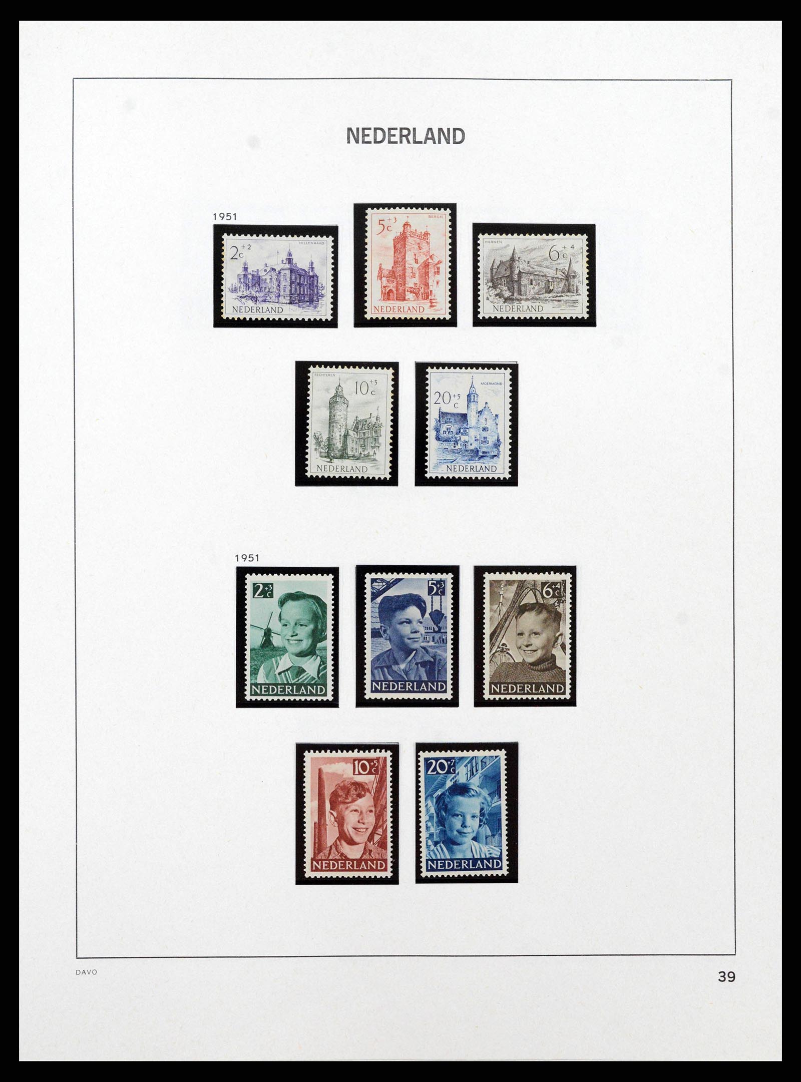 38794 0020 - Postzegelverzameling 38794 Nederland 1936-1994.