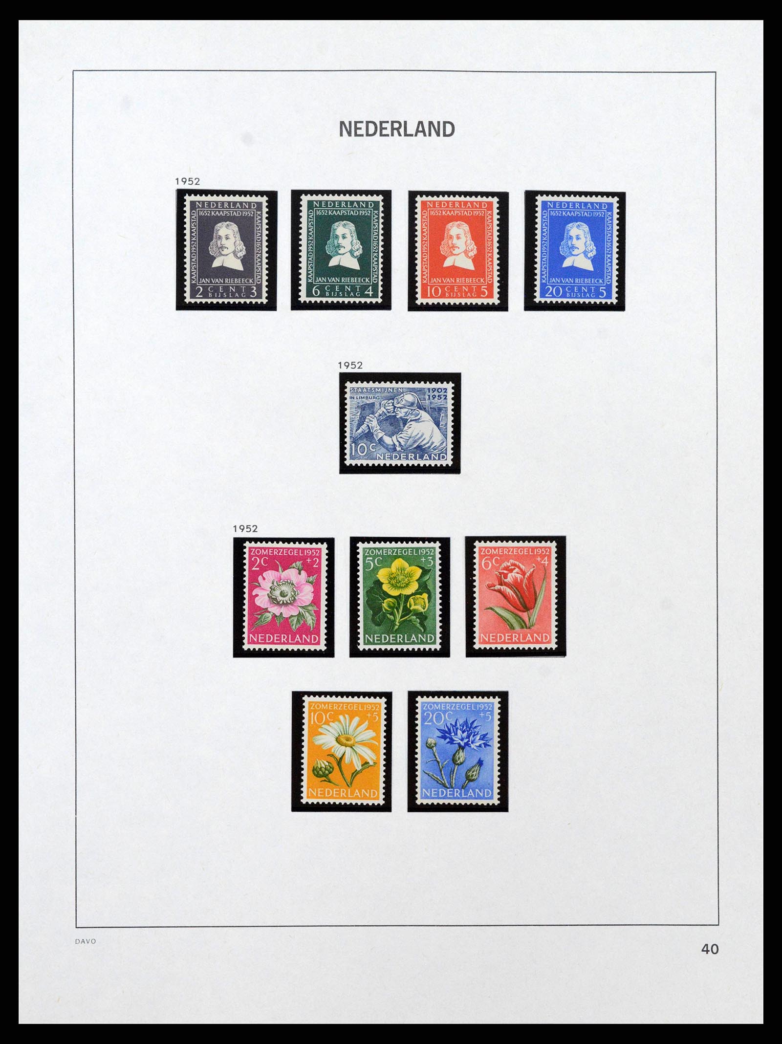 38794 0021 - Postzegelverzameling 38794 Nederland 1936-1994.