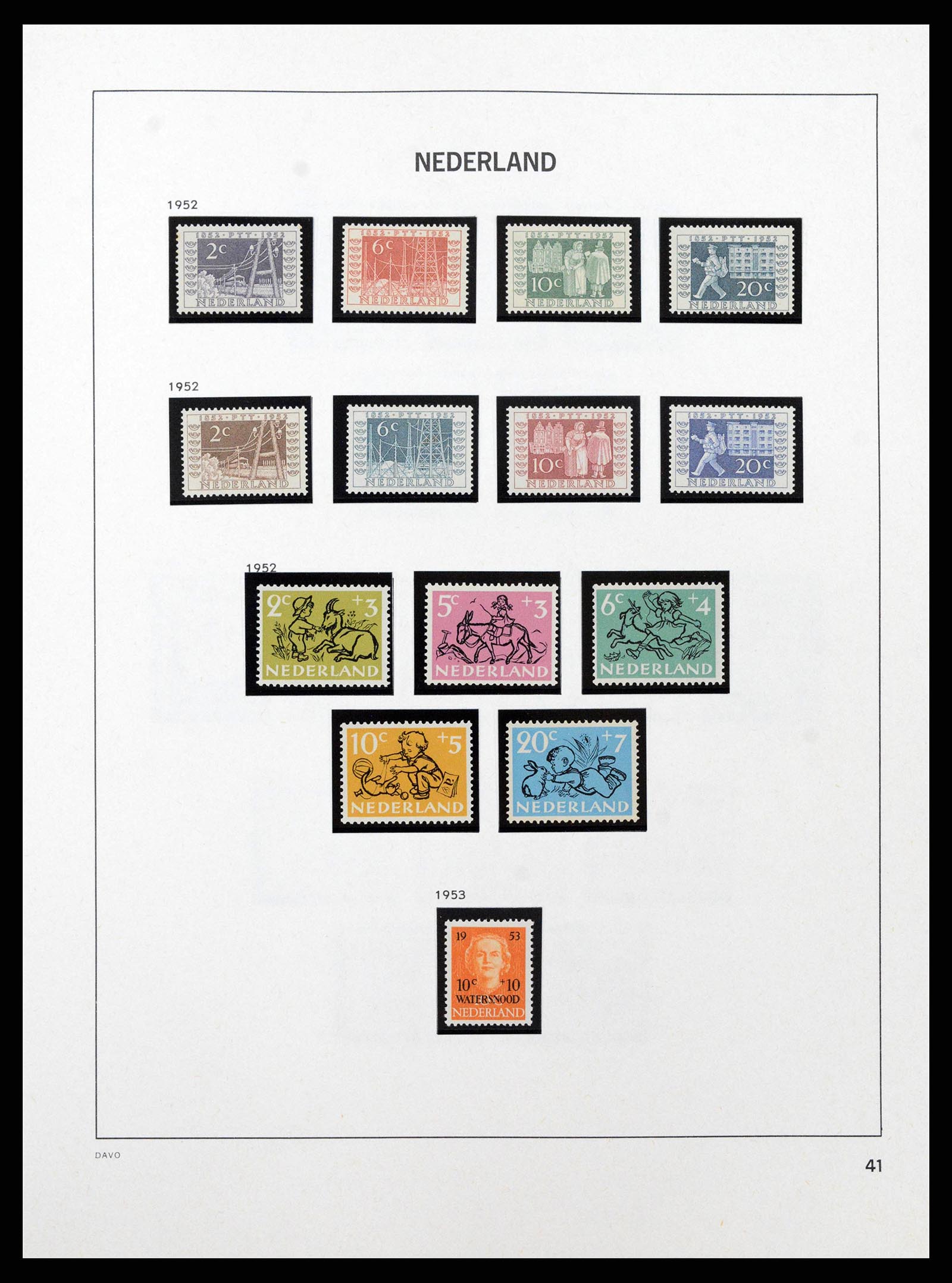 38794 0022 - Postzegelverzameling 38794 Nederland 1936-1994.