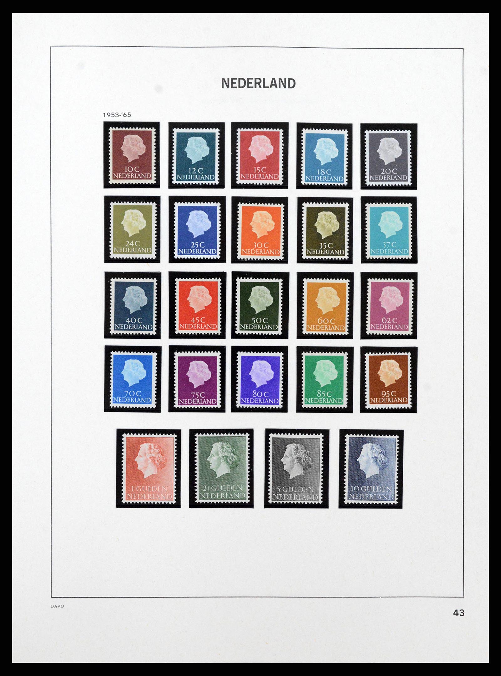 38794 0024 - Postzegelverzameling 38794 Nederland 1936-1994.