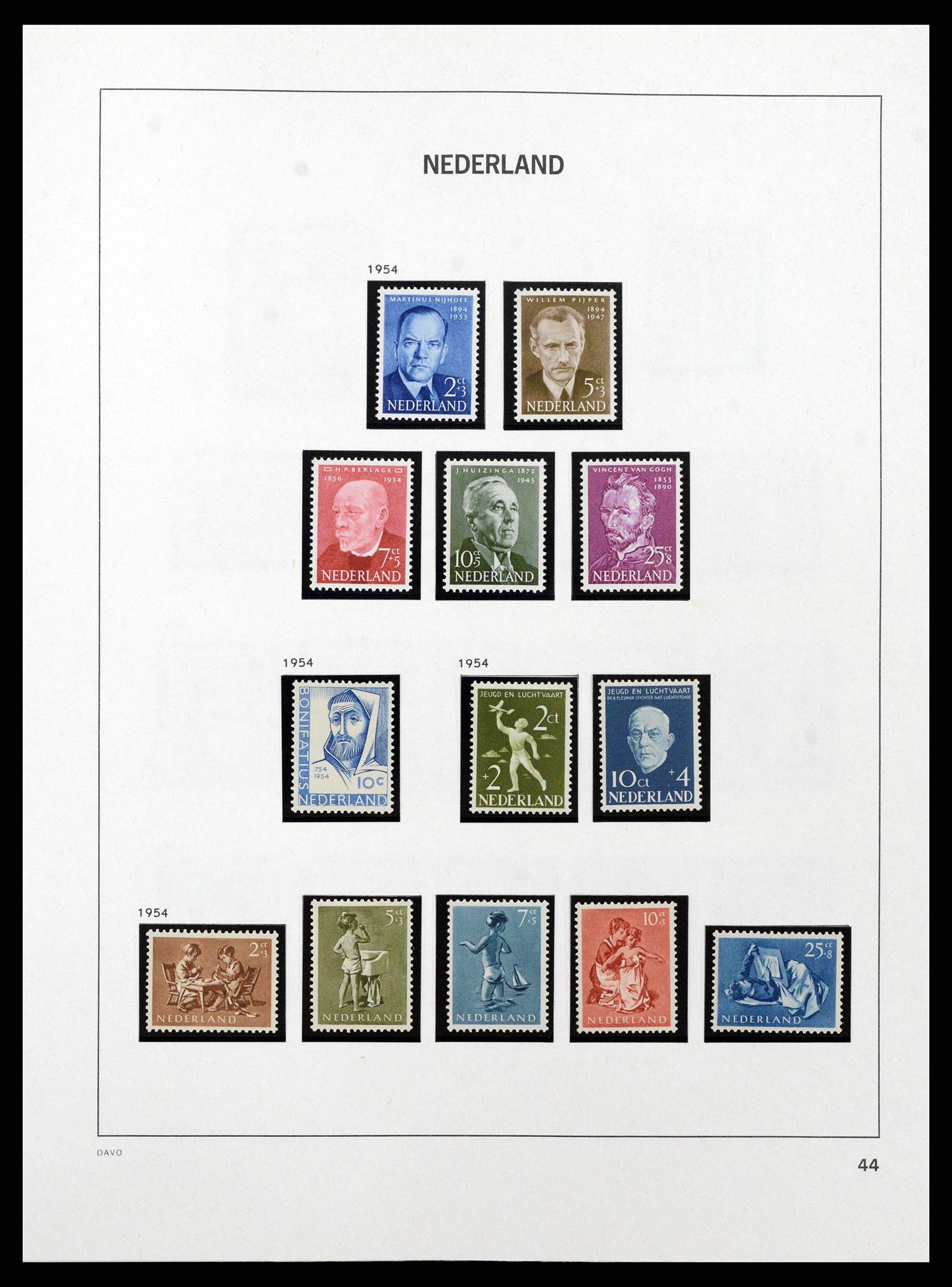 38794 0026 - Postzegelverzameling 38794 Nederland 1936-1994.