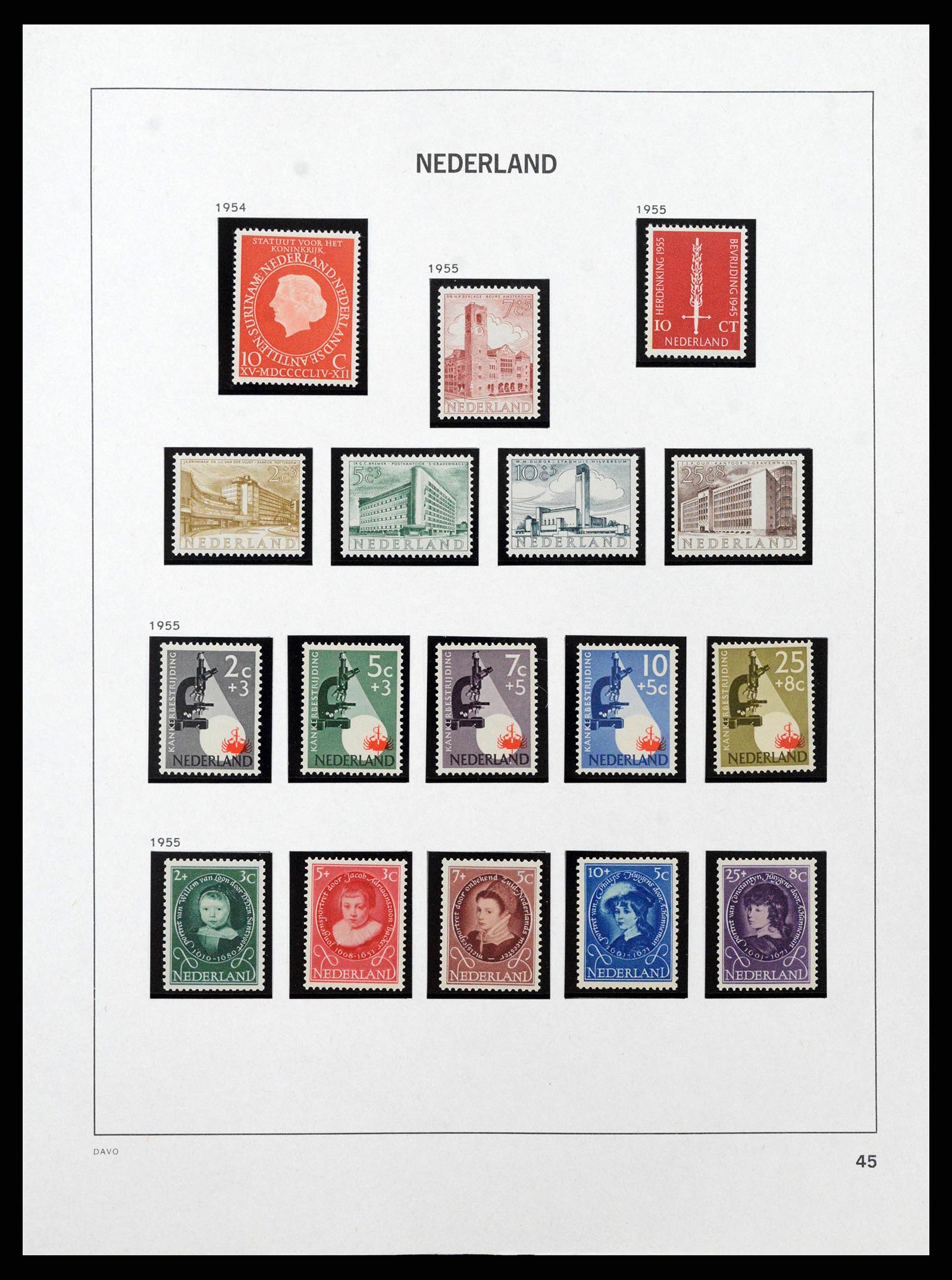 38794 0027 - Postzegelverzameling 38794 Nederland 1936-1994.