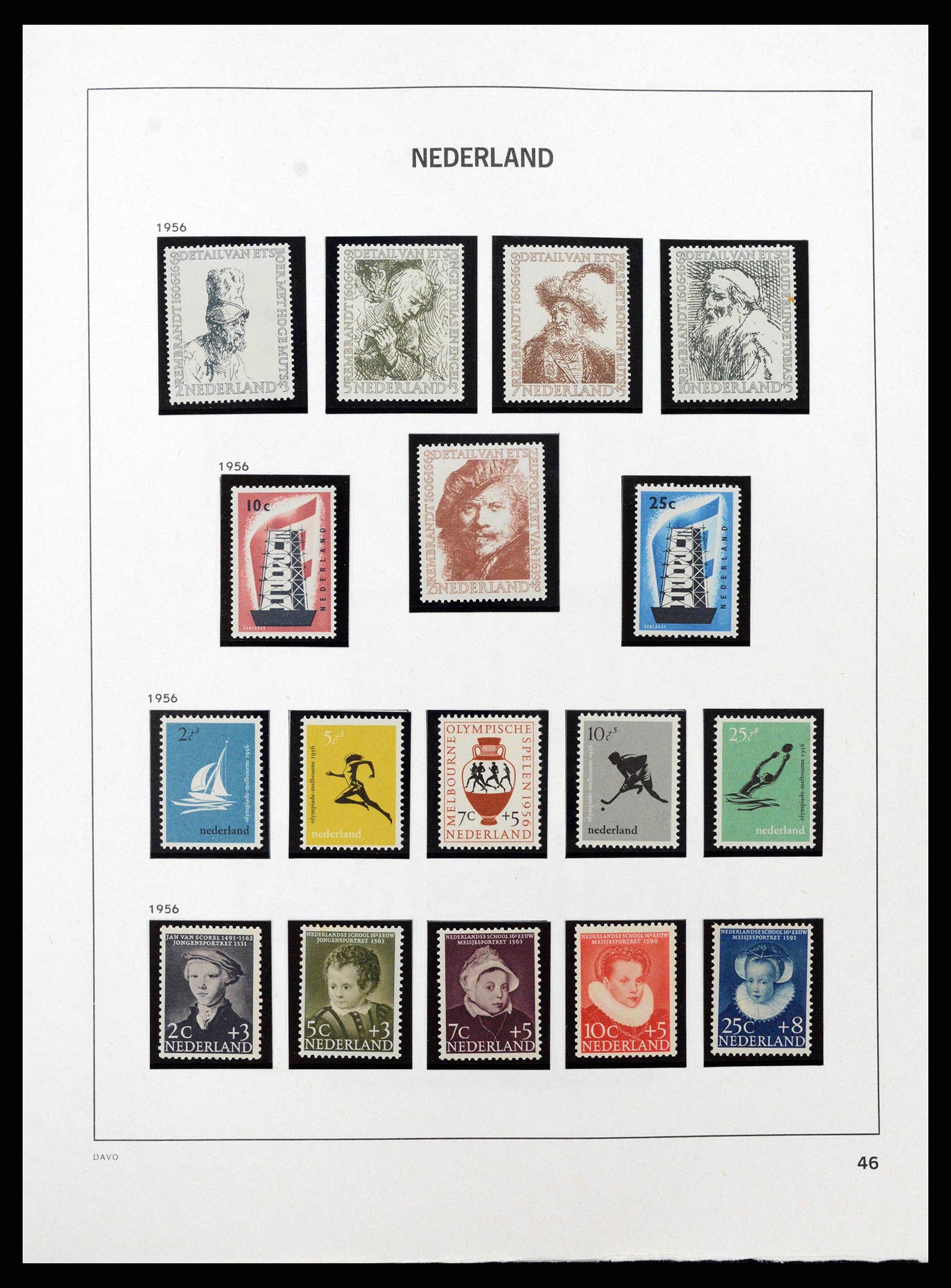 38794 0028 - Postzegelverzameling 38794 Nederland 1936-1994.