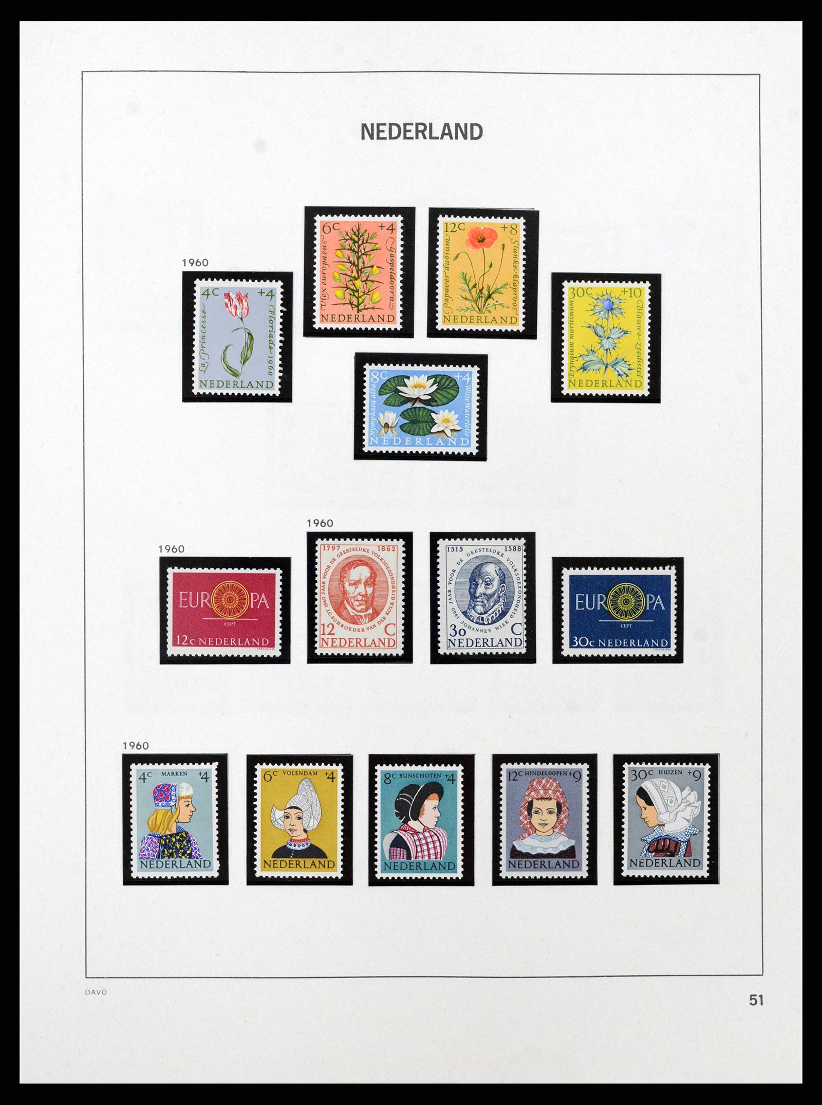 38794 0033 - Postzegelverzameling 38794 Nederland 1936-1994.