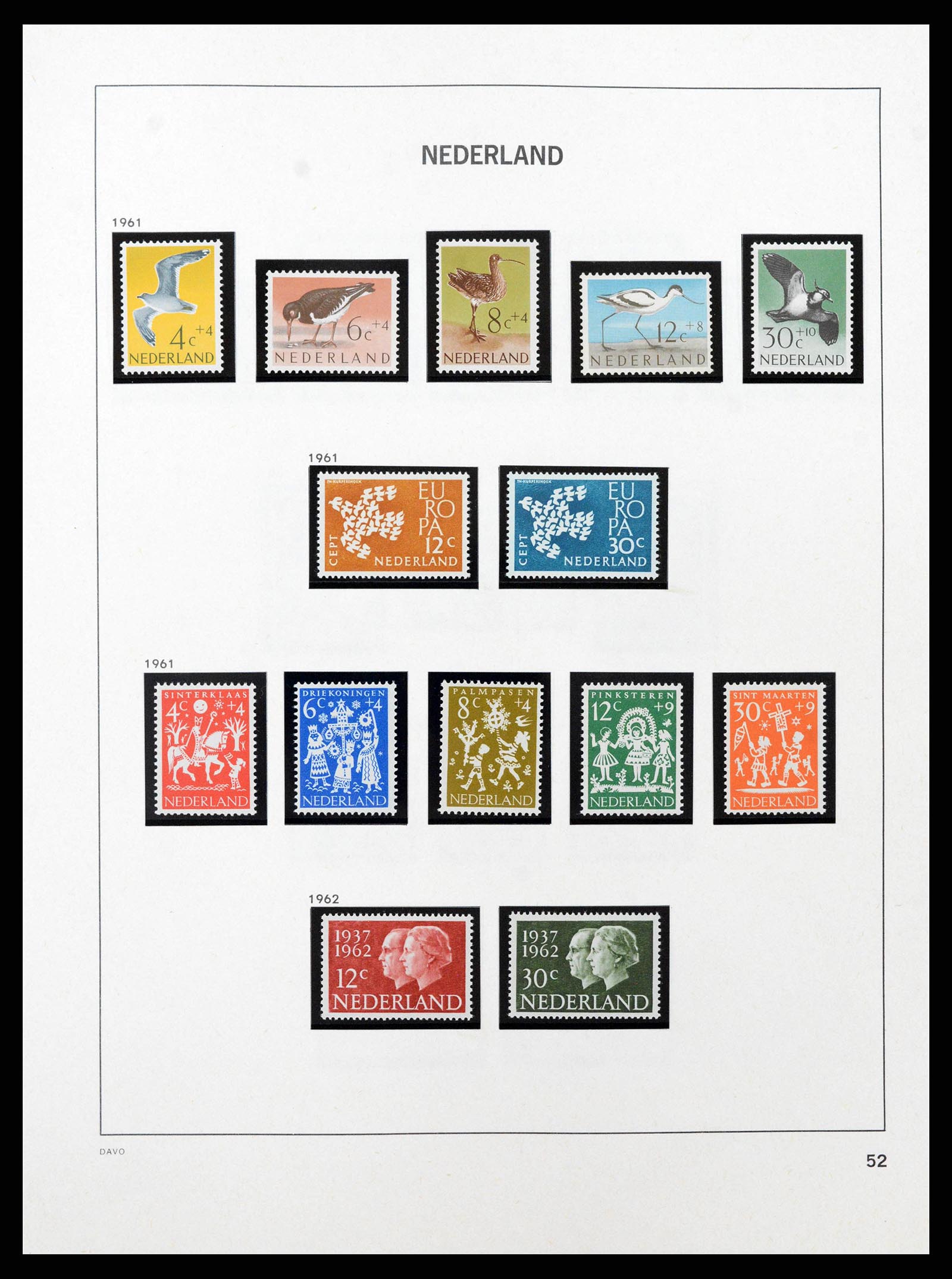 38794 0034 - Postzegelverzameling 38794 Nederland 1936-1994.