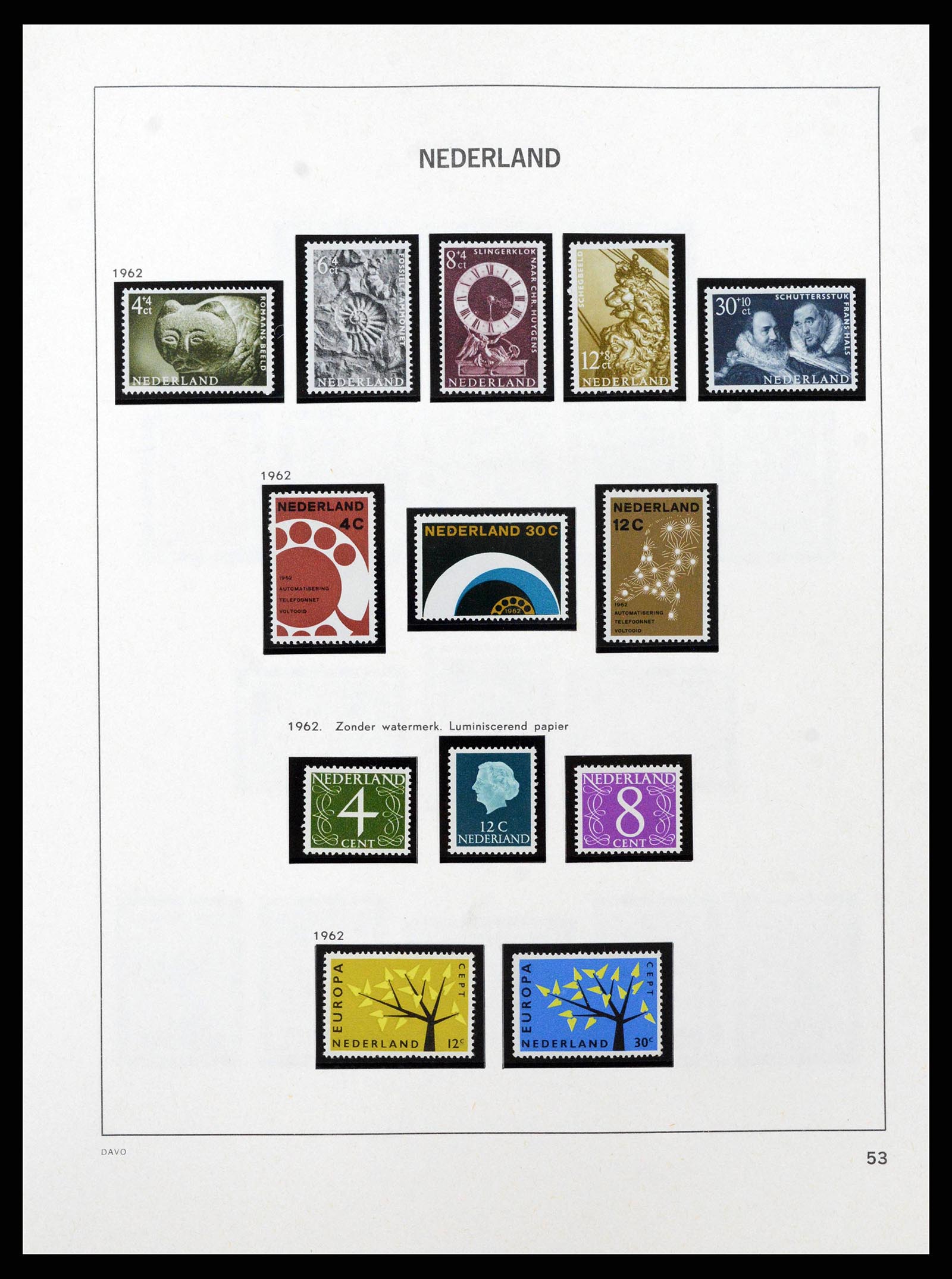 38794 0035 - Postzegelverzameling 38794 Nederland 1936-1994.