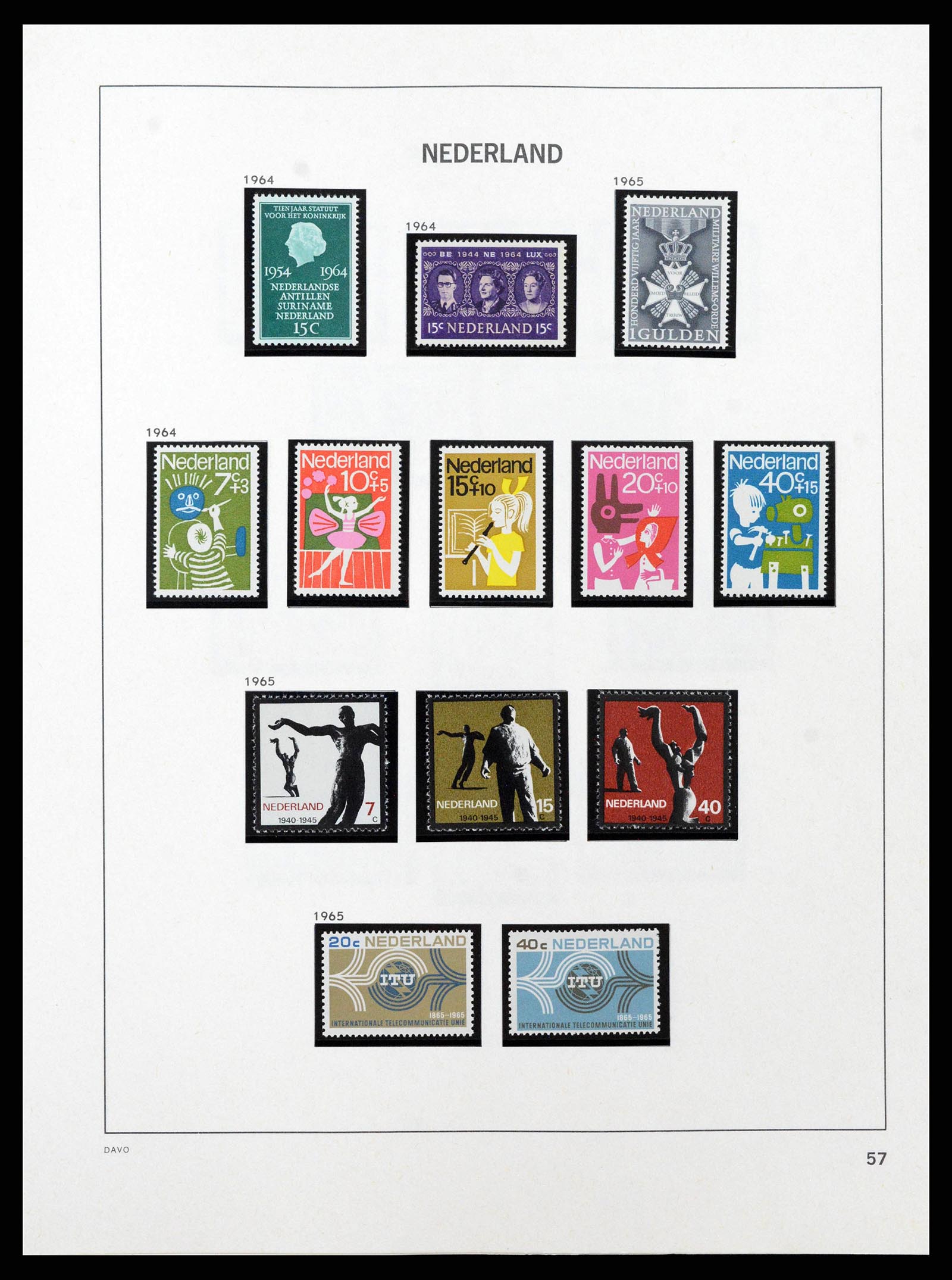 38794 0039 - Postzegelverzameling 38794 Nederland 1936-1994.