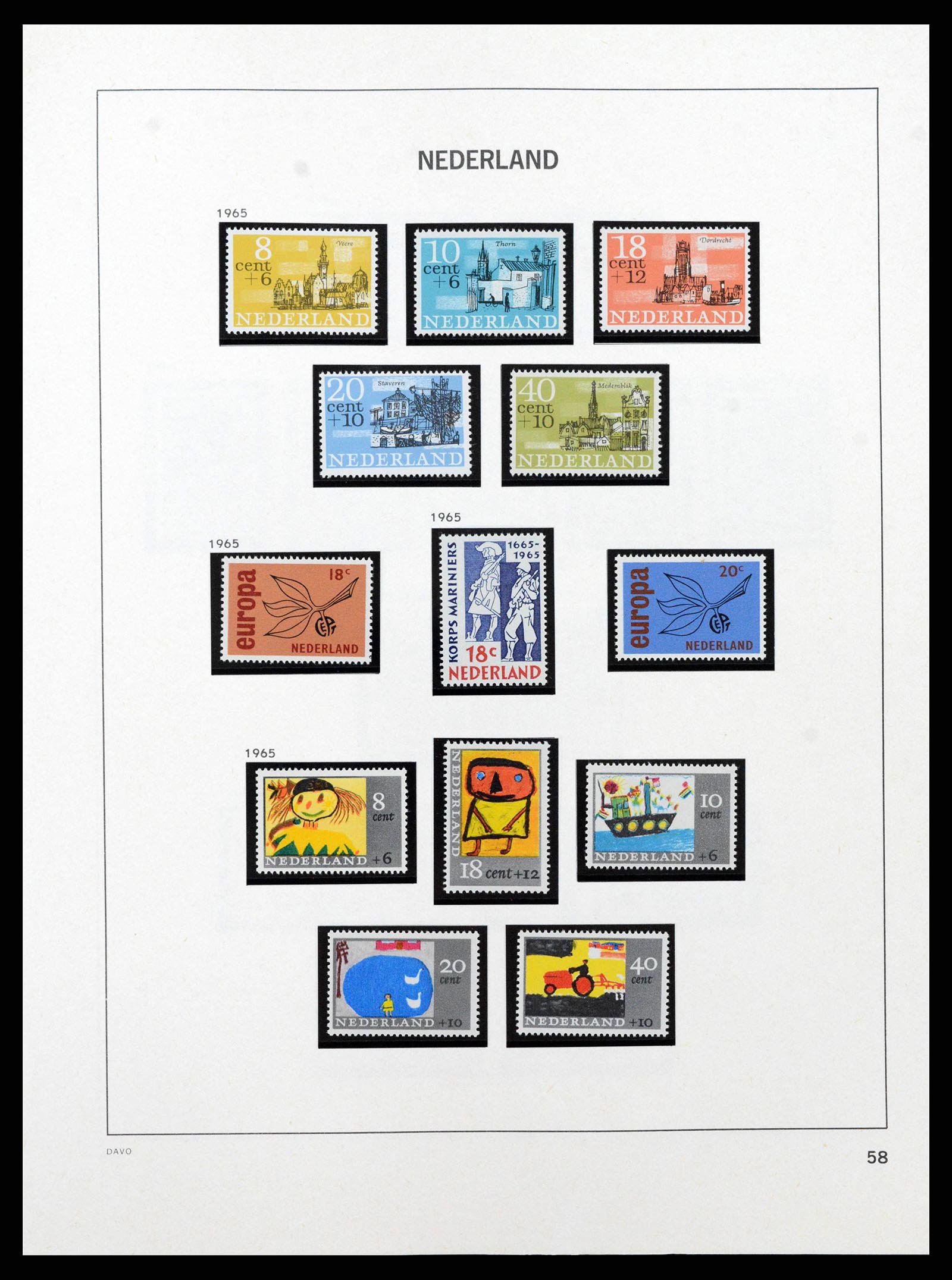 38794 0040 - Postzegelverzameling 38794 Nederland 1936-1994.
