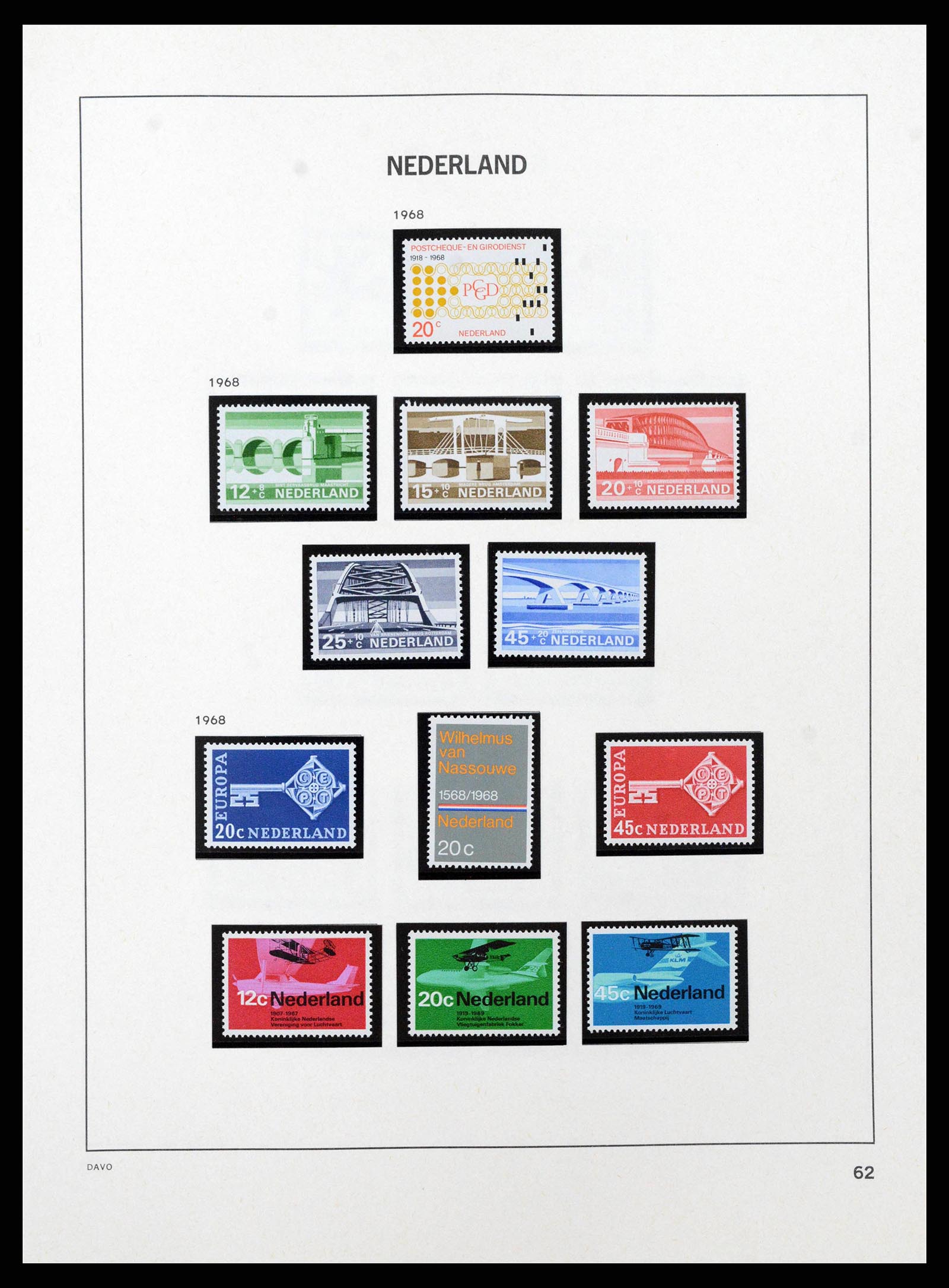 38794 0044 - Postzegelverzameling 38794 Nederland 1936-1994.