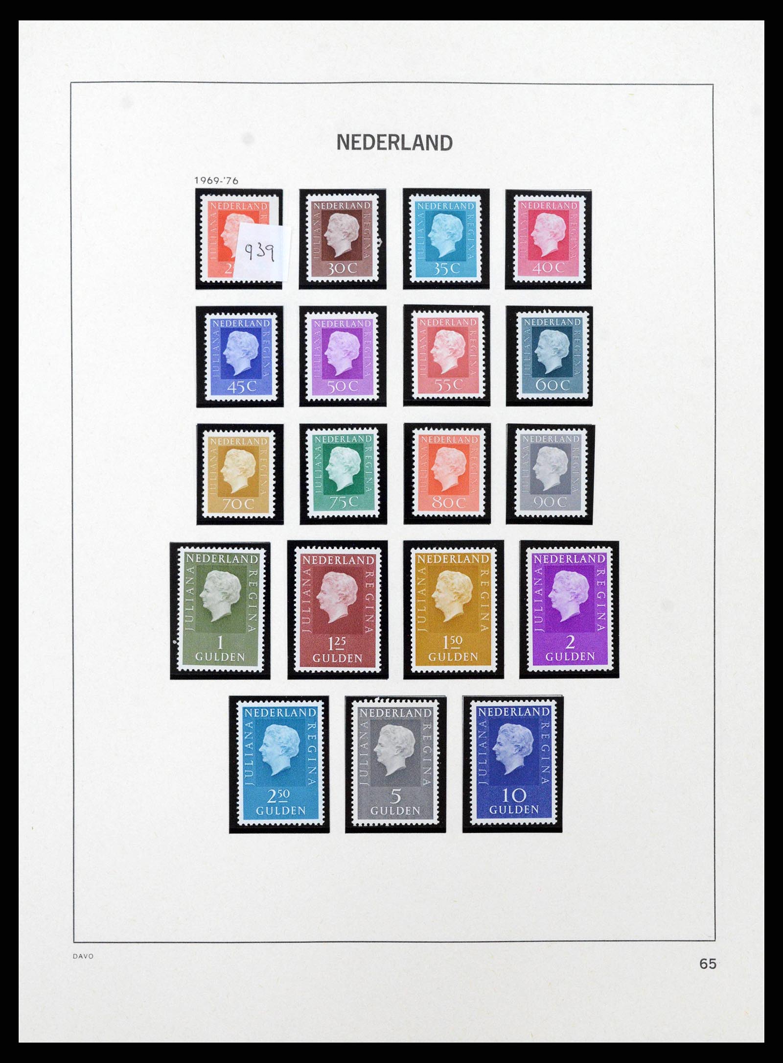 38794 0047 - Postzegelverzameling 38794 Nederland 1936-1994.