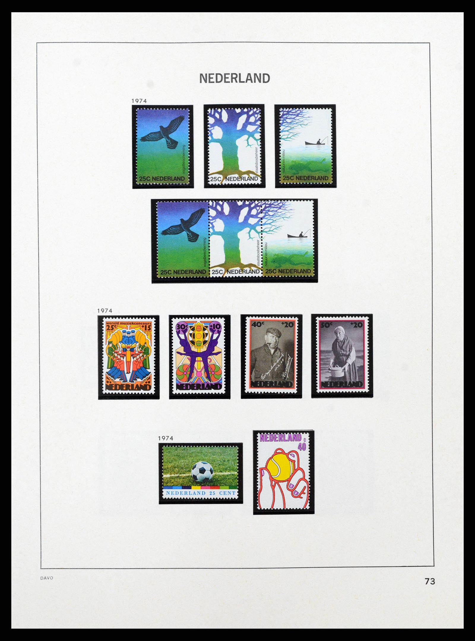 38794 0056 - Postzegelverzameling 38794 Nederland 1936-1994.