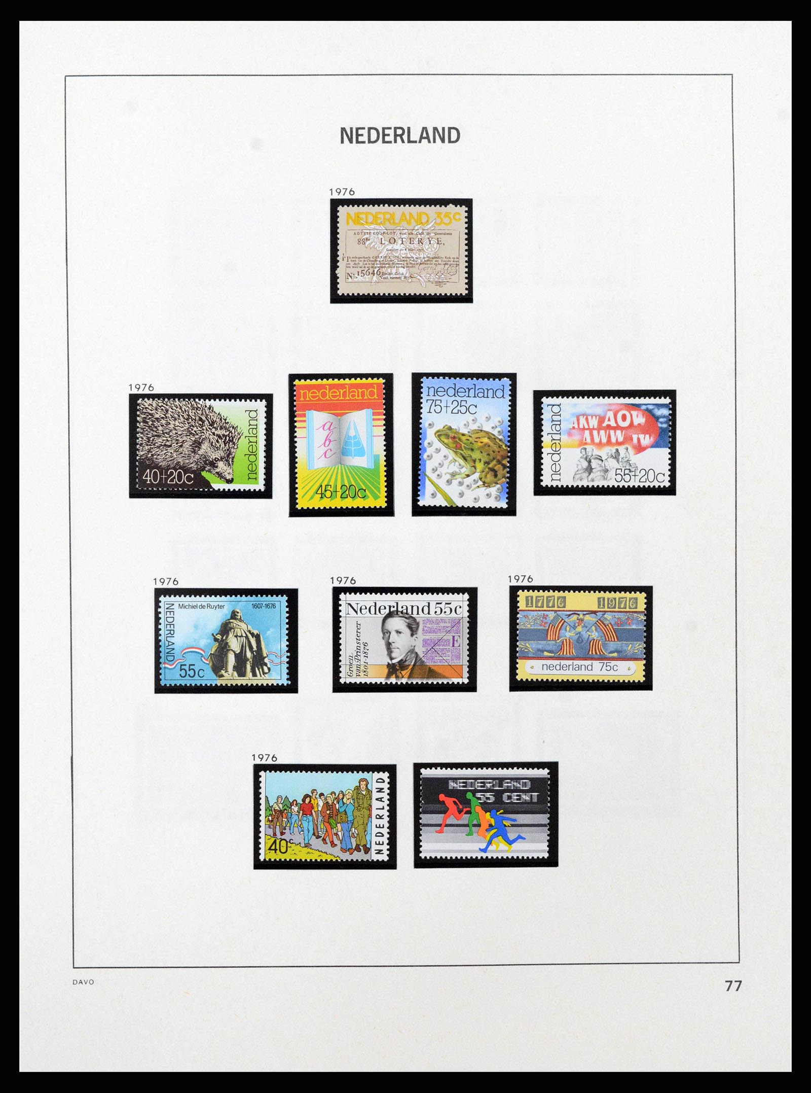 38794 0060 - Postzegelverzameling 38794 Nederland 1936-1994.