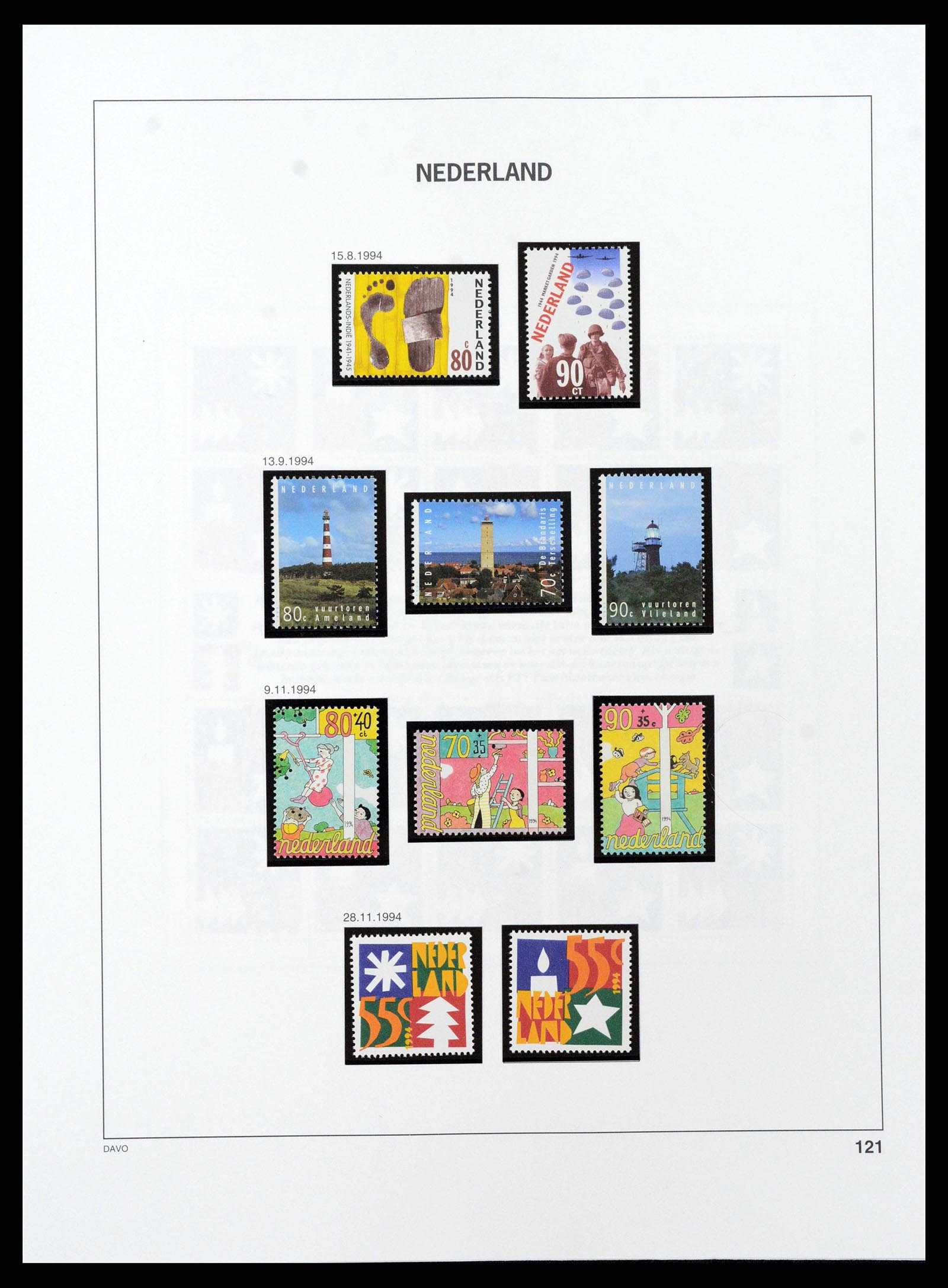38794 0123 - Postzegelverzameling 38794 Nederland 1936-1994.