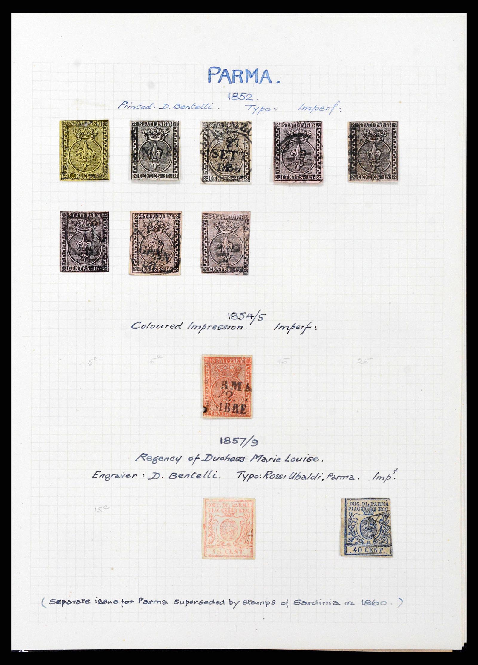 38795 0005 - Stamp collection 38795 Italy supercollection 1851-1947.