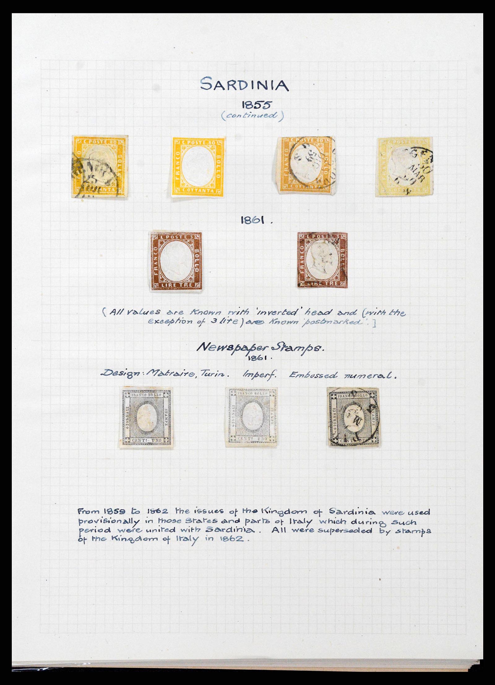 38795 0011 - Postzegelverzameling 38795 Italië supercollectie 1851-1947.