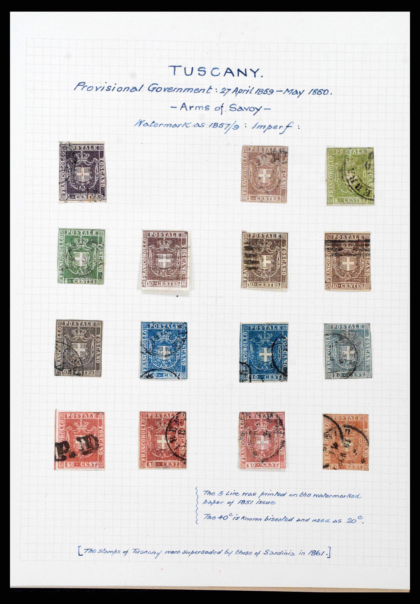 38795 0016 - Stamp collection 38795 Italy supercollection 1851-1947.