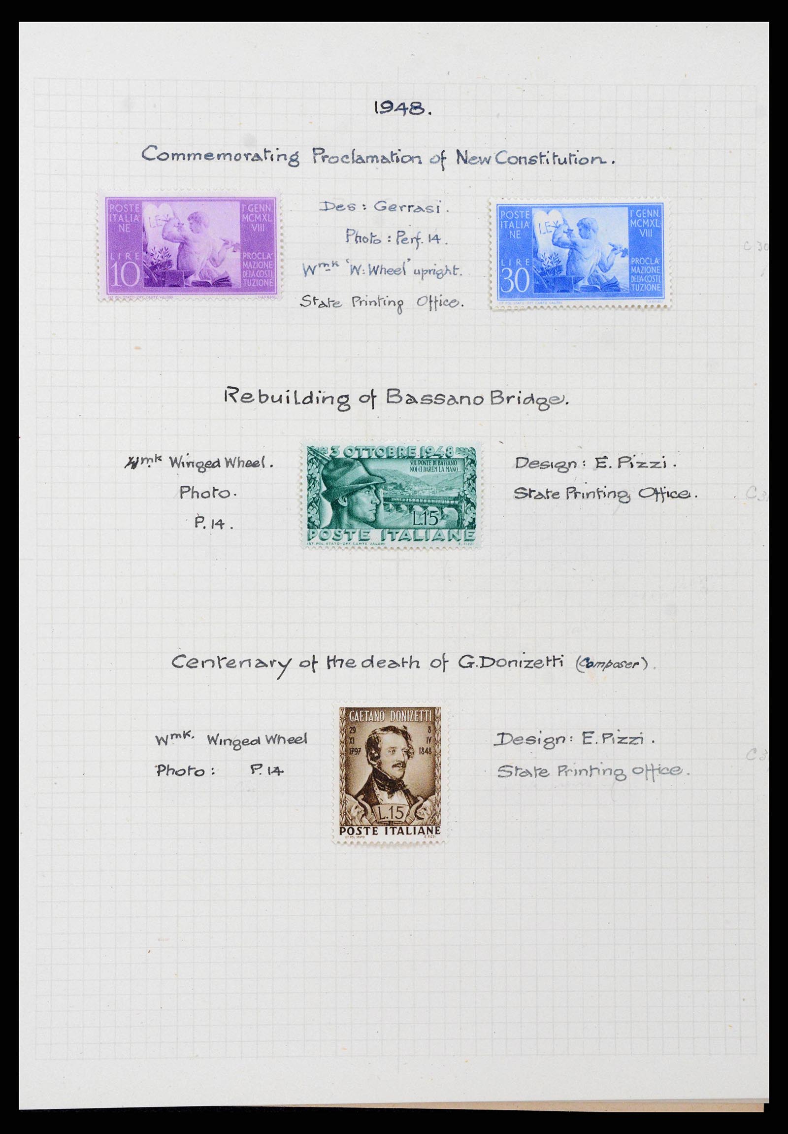 38795 0037 - Postzegelverzameling 38795 Italië supercollectie 1851-1947.