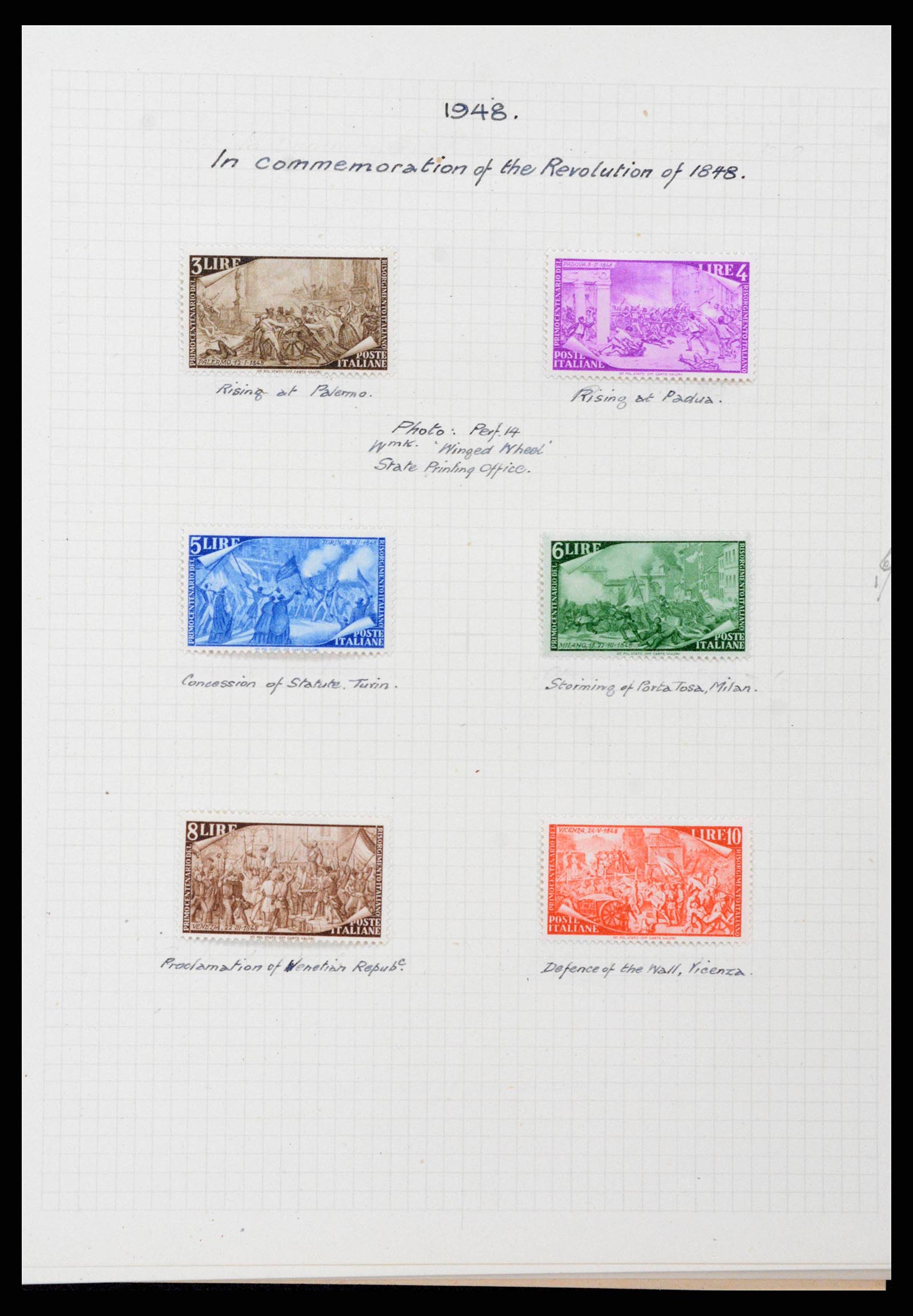 38795 0038 - Stamp collection 38795 Italy supercollection 1851-1947.