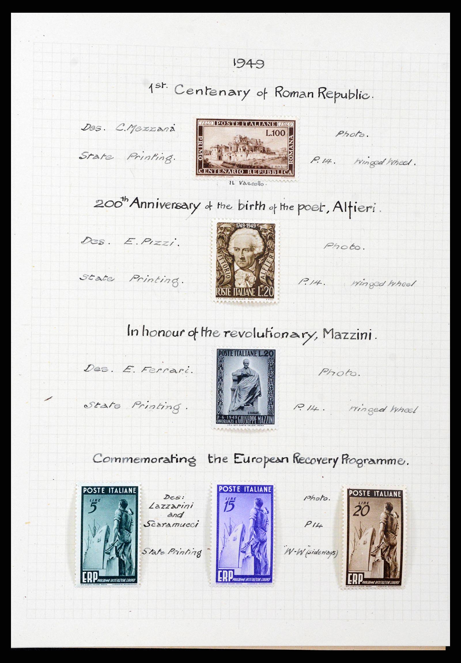 38795 0043 - Stamp collection 38795 Italy supercollection 1851-1947.