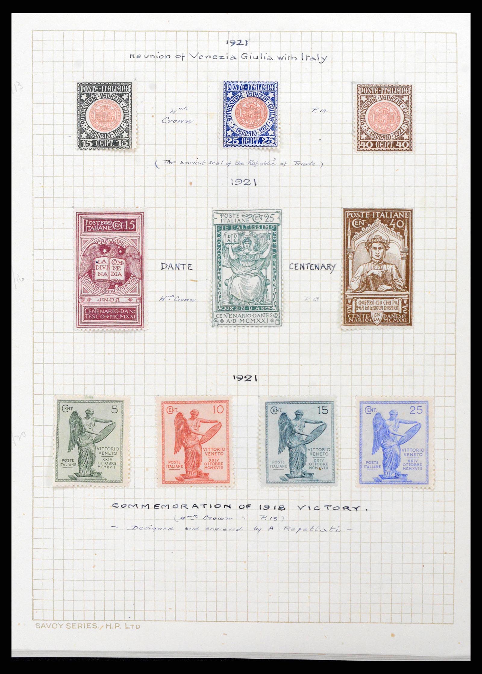 38795 0052 - Stamp collection 38795 Italy supercollection 1851-1947.