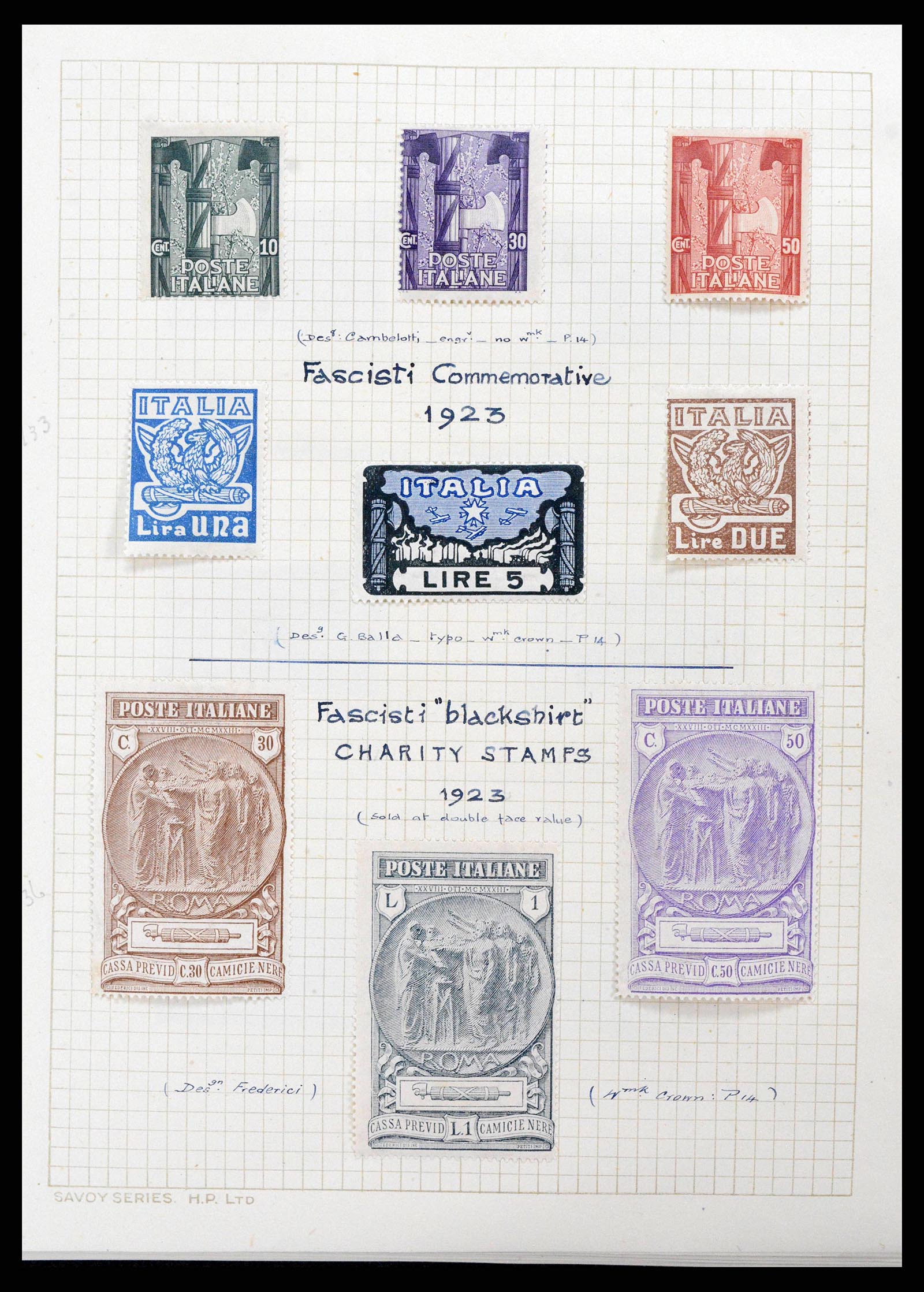 38795 0055 - Stamp collection 38795 Italy supercollection 1851-1947.