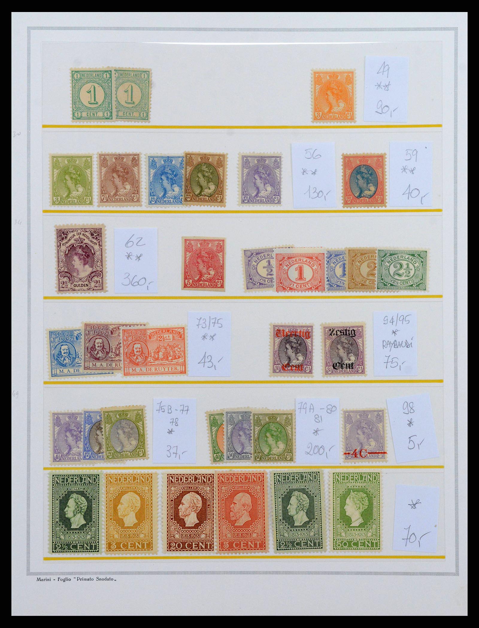 38796 0001 - Postzegelverzameling 38796 Nederland 1894-1980.