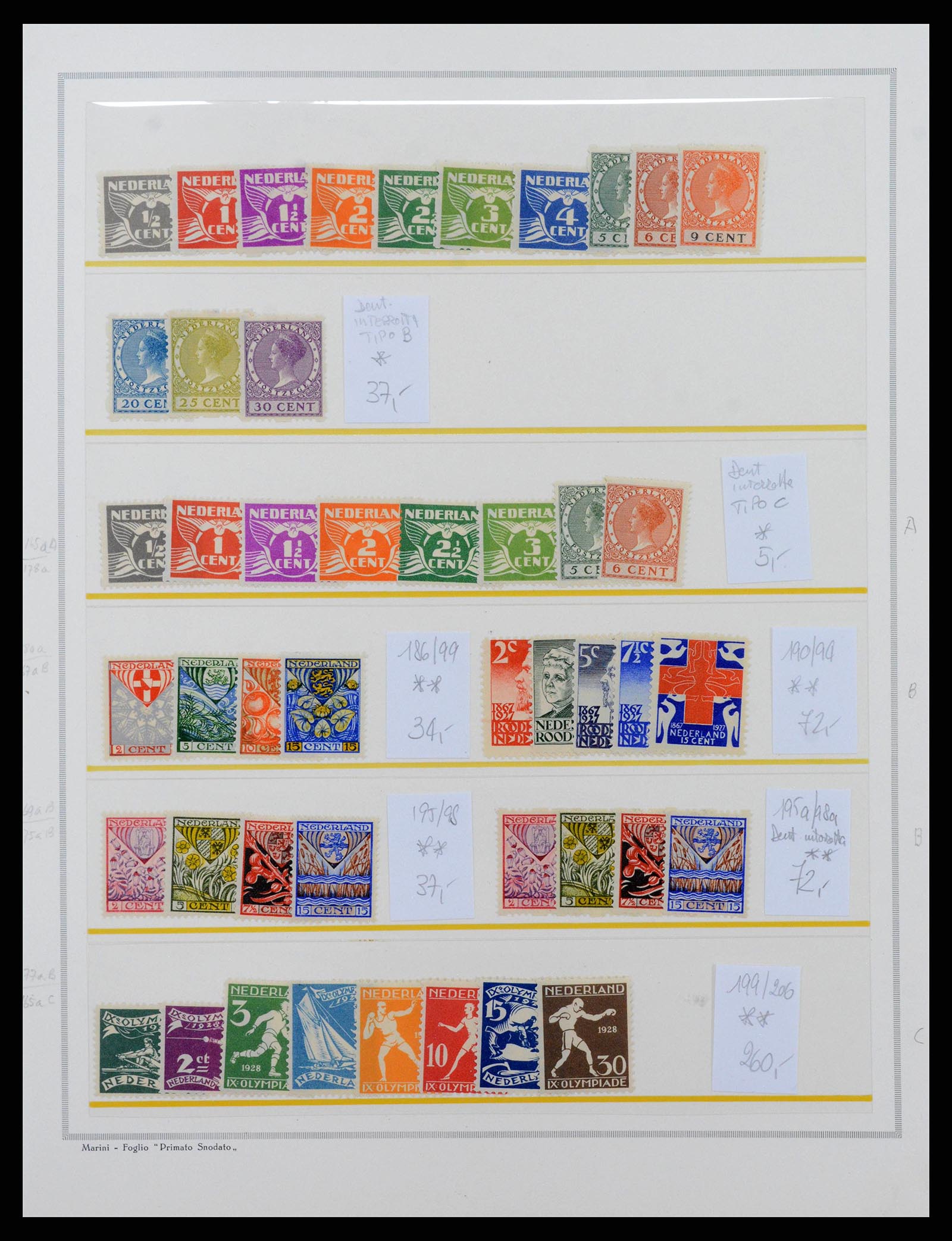 38796 0004 - Postzegelverzameling 38796 Nederland 1894-1980.