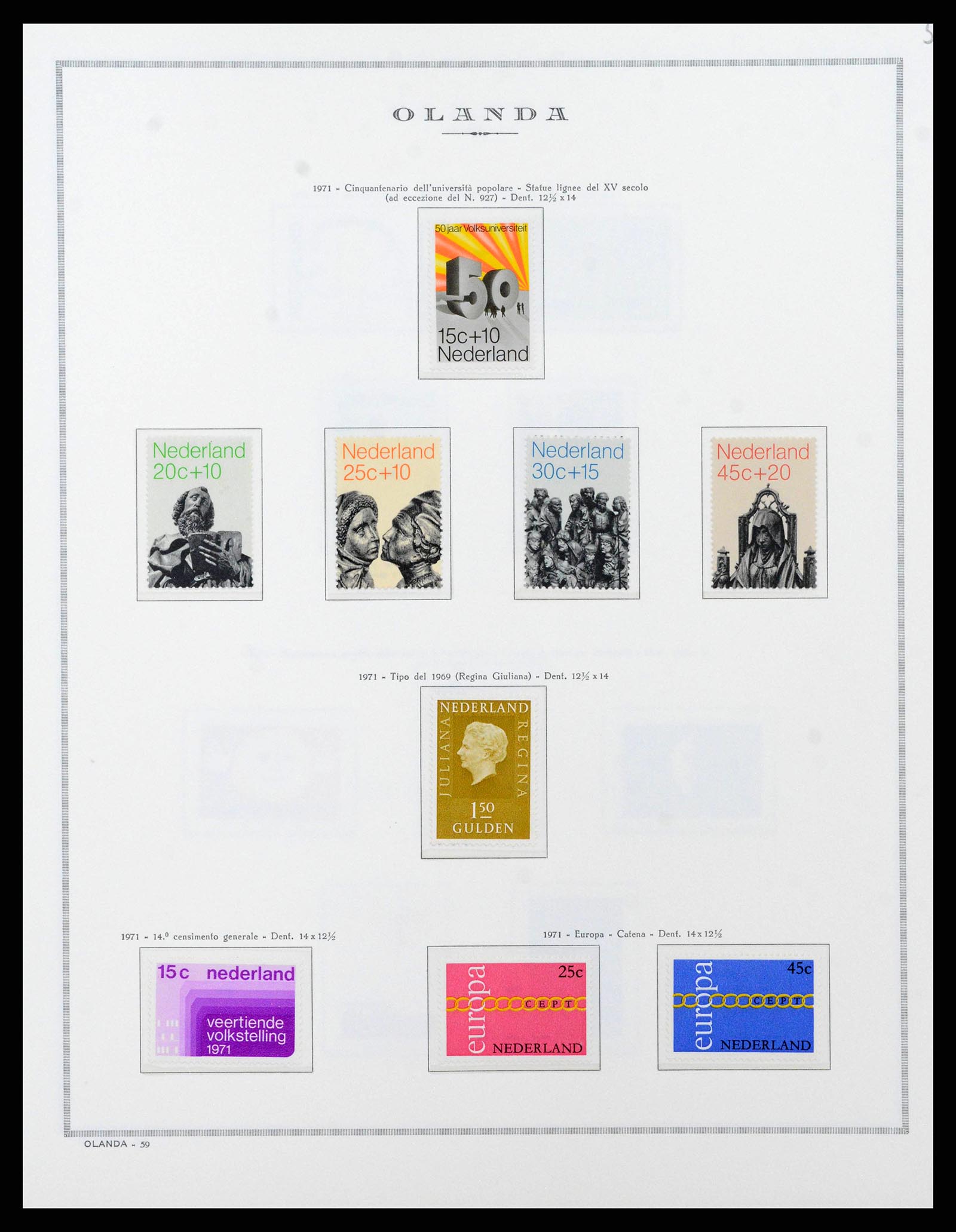 38796 0050 - Postzegelverzameling 38796 Nederland 1894-1980.