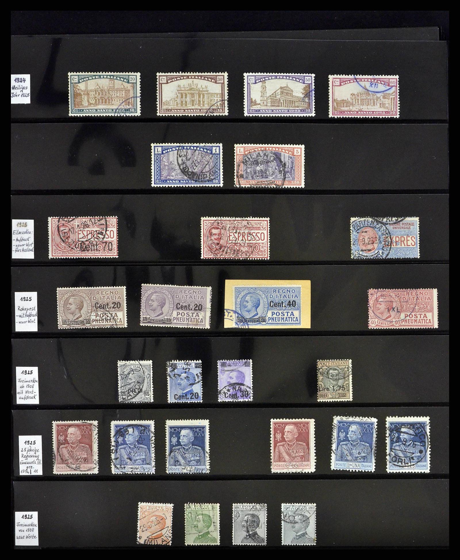 38802 0012 - Stamp collection 38802 Italy 1861-1961.