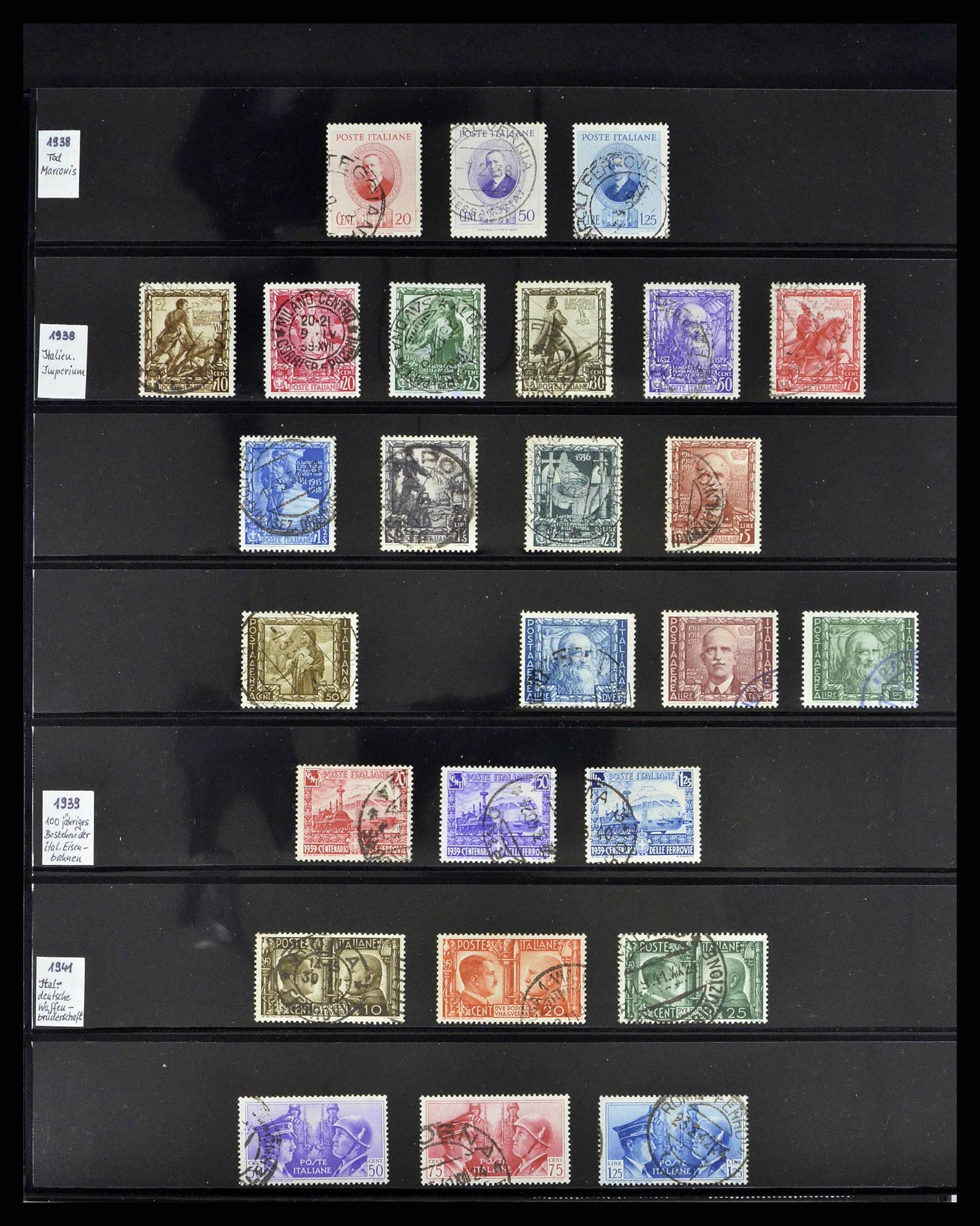 38802 0028 - Stamp collection 38802 Italy 1861-1961.