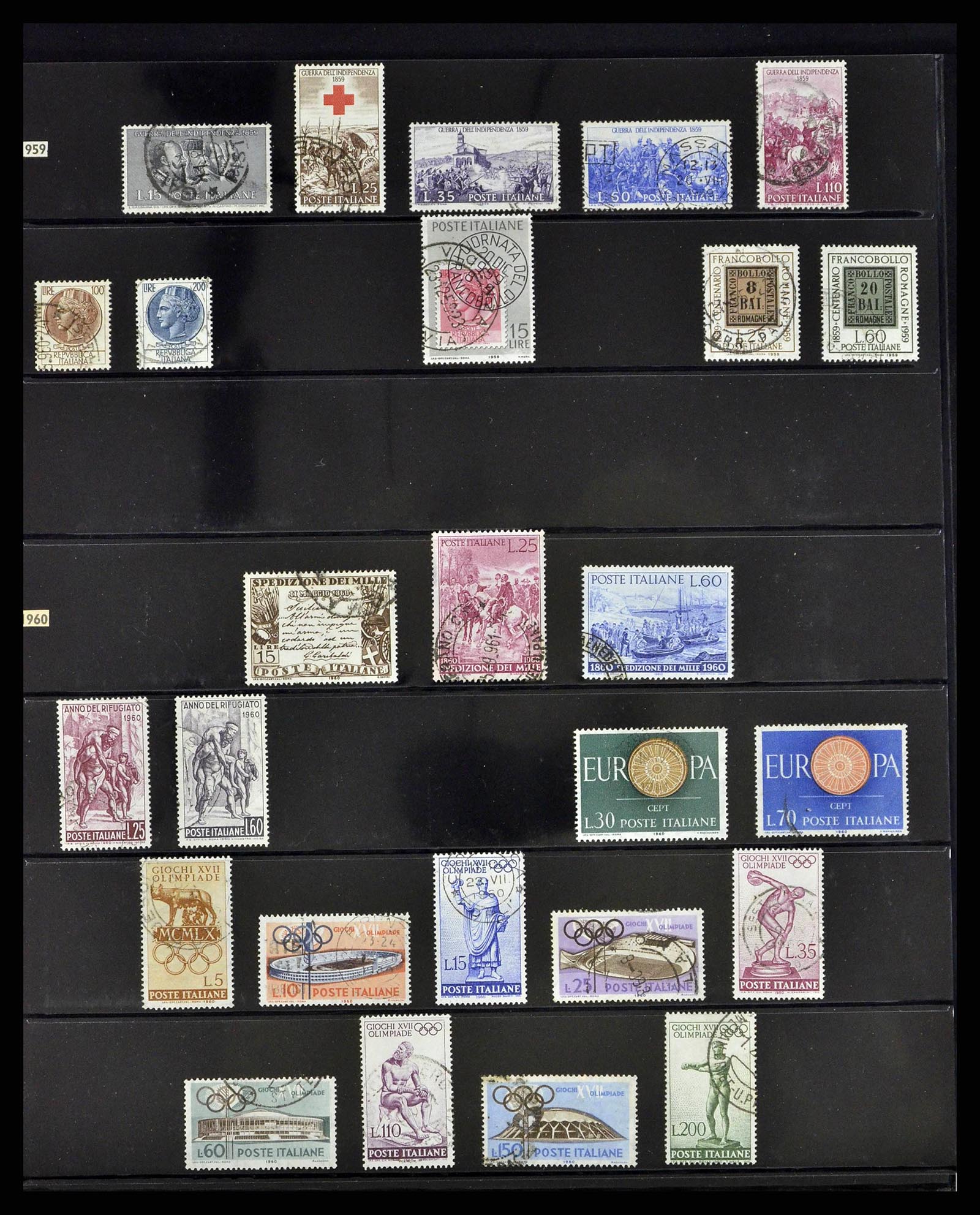 38802 0050 - Stamp collection 38802 Italy 1861-1961.