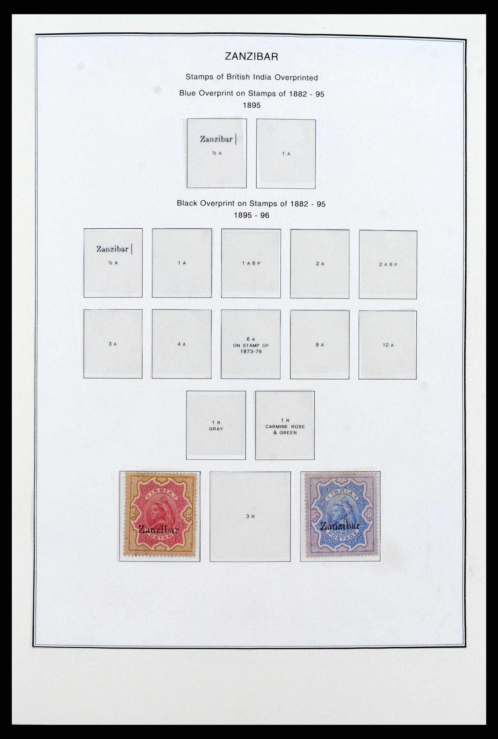 38804 0001 - Stamp collection 38804 Zanzibar 1895-1967.