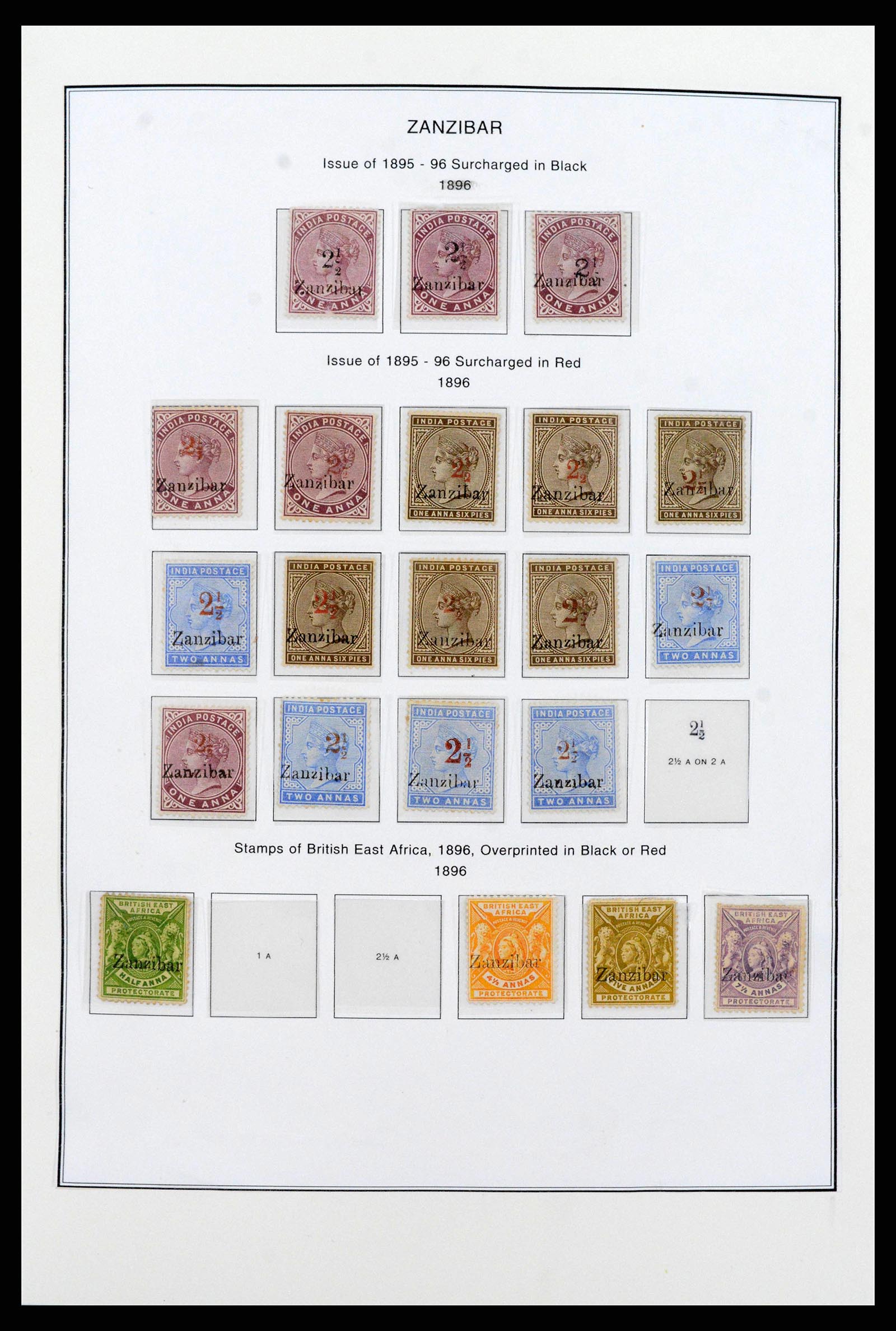 38804 0002 - Stamp collection 38804 Zanzibar 1895-1967.