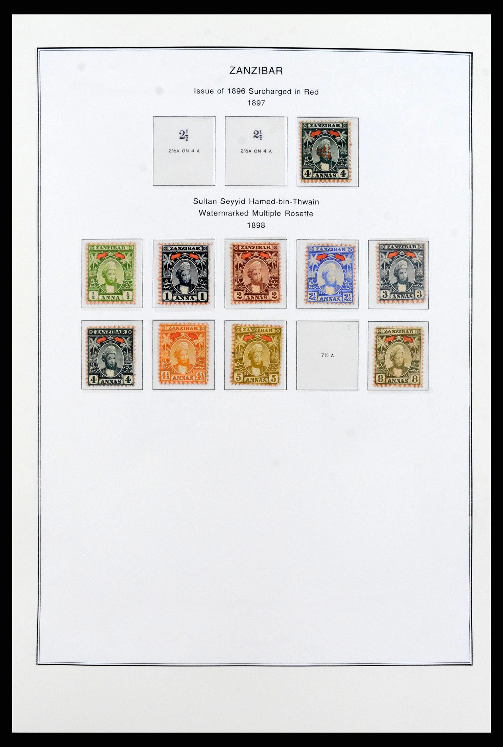 38804 0004 - Stamp collection 38804 Zanzibar 1895-1967.