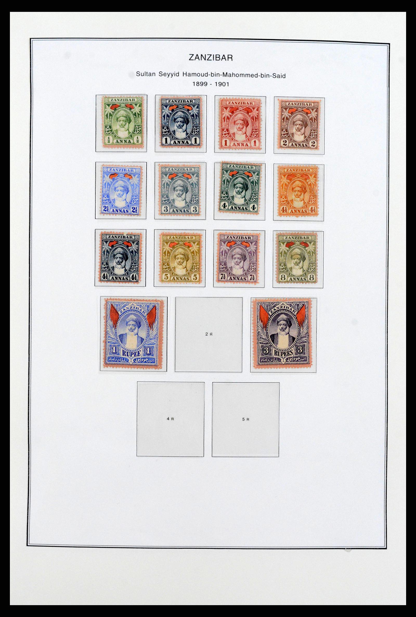 38804 0005 - Stamp collection 38804 Zanzibar 1895-1967.