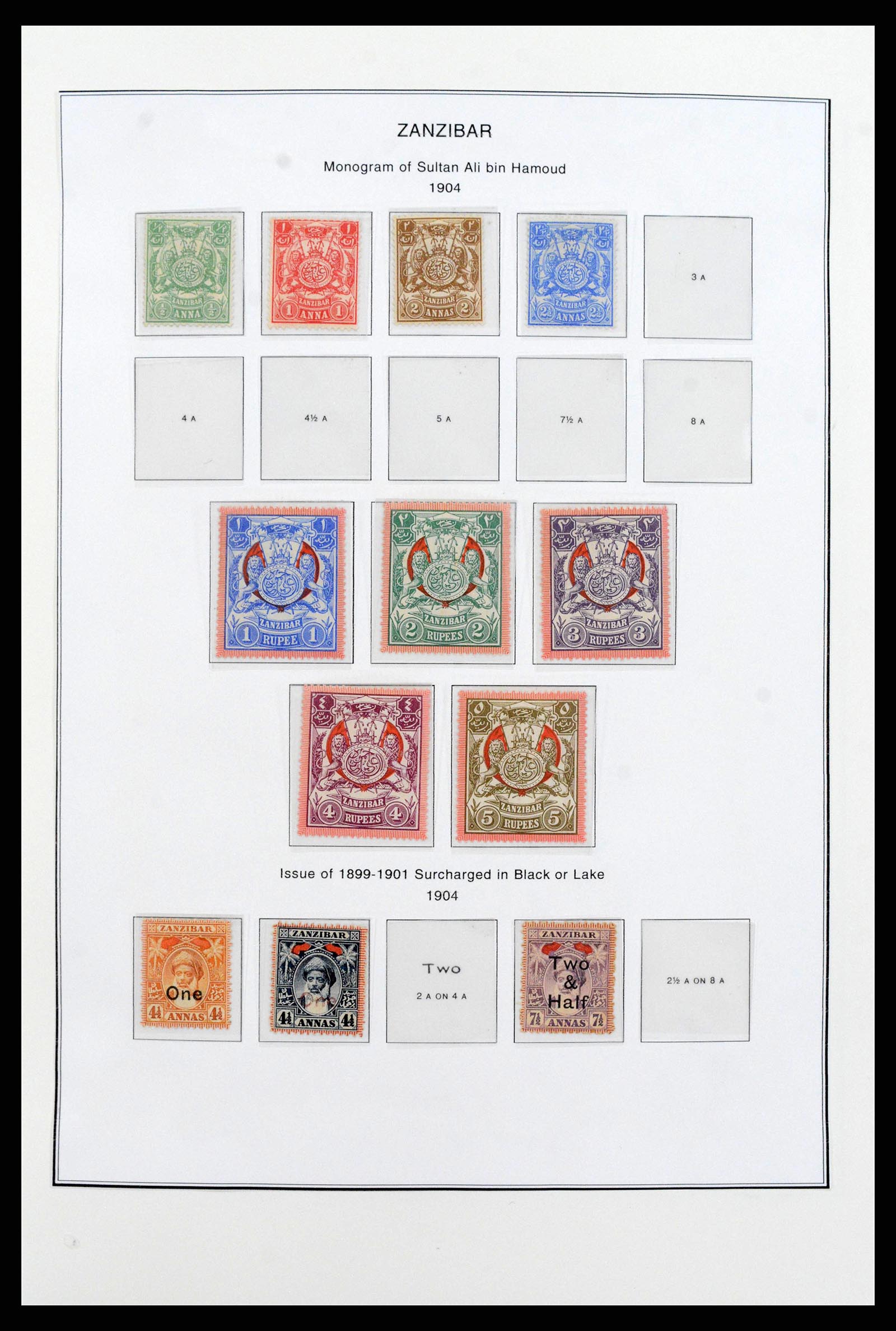 38804 0006 - Stamp collection 38804 Zanzibar 1895-1967.