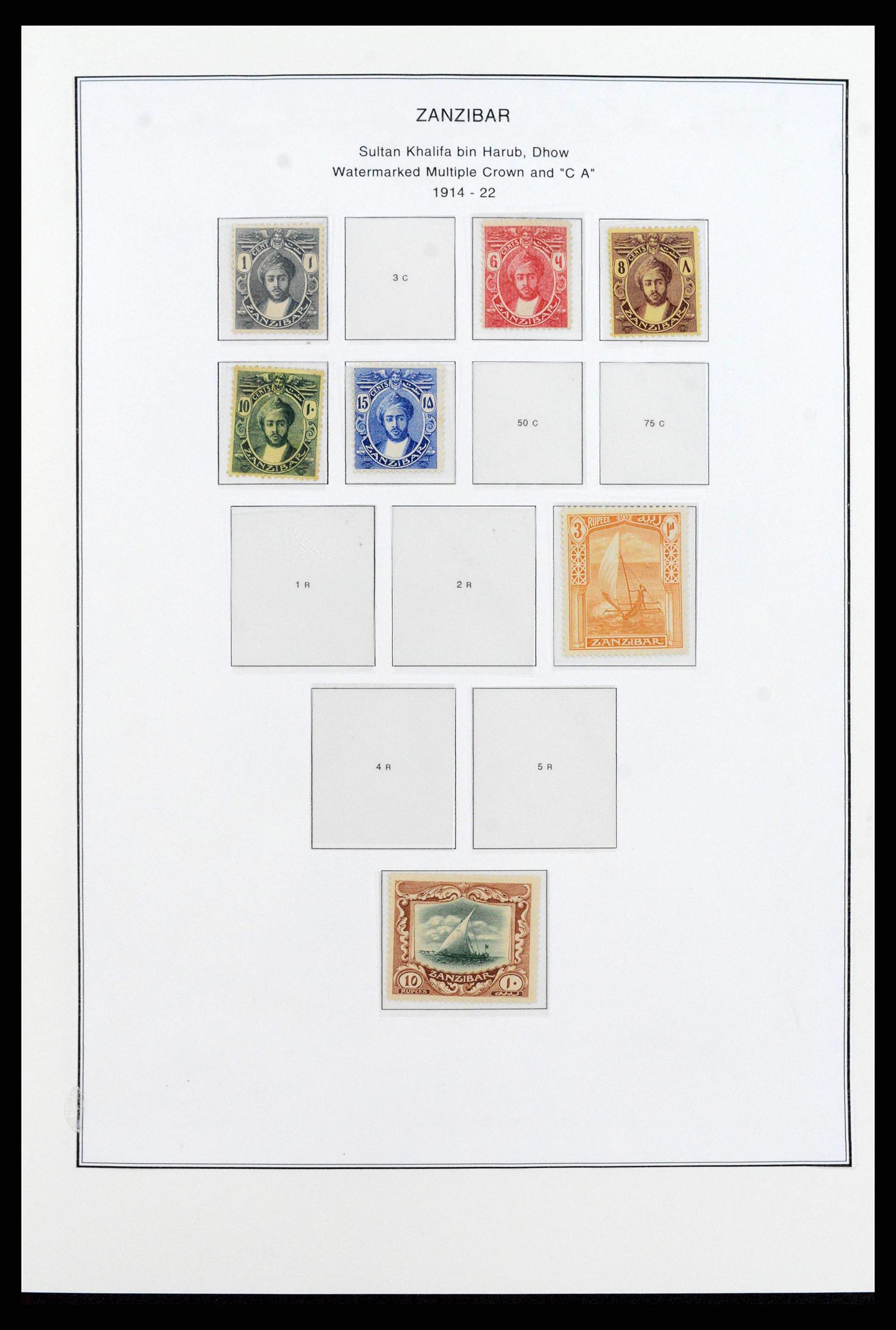 38804 0009 - Stamp collection 38804 Zanzibar 1895-1967.